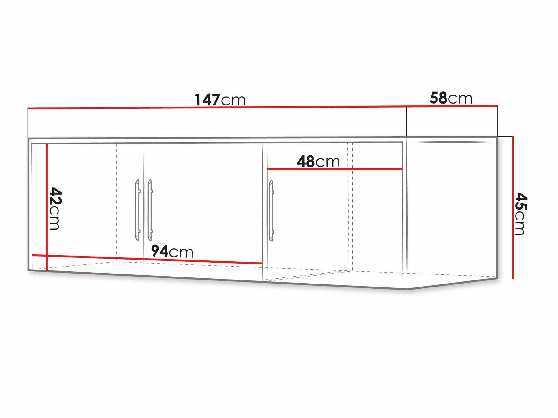 Ormarić Dortivu 152 (Vellington hrast)