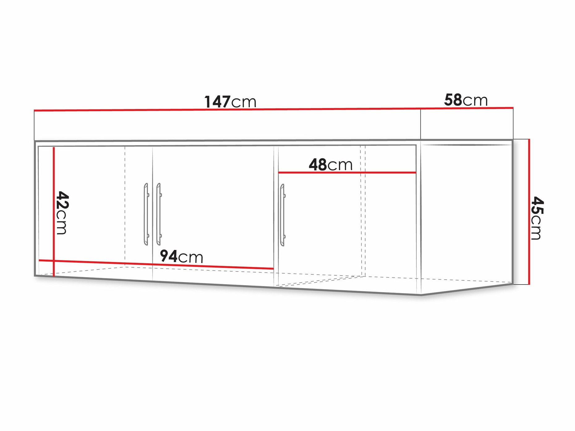 Ormarić Dortivu I (Sonoma hrast)