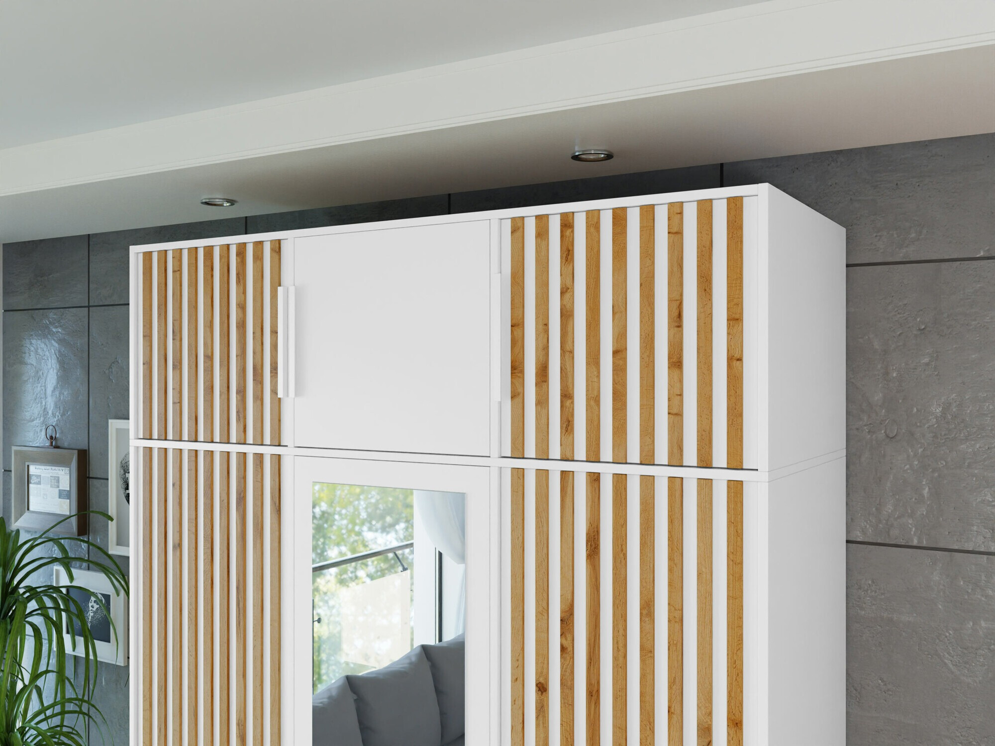 Ormarić Enolevo 105 (Belo + Вотан храст)