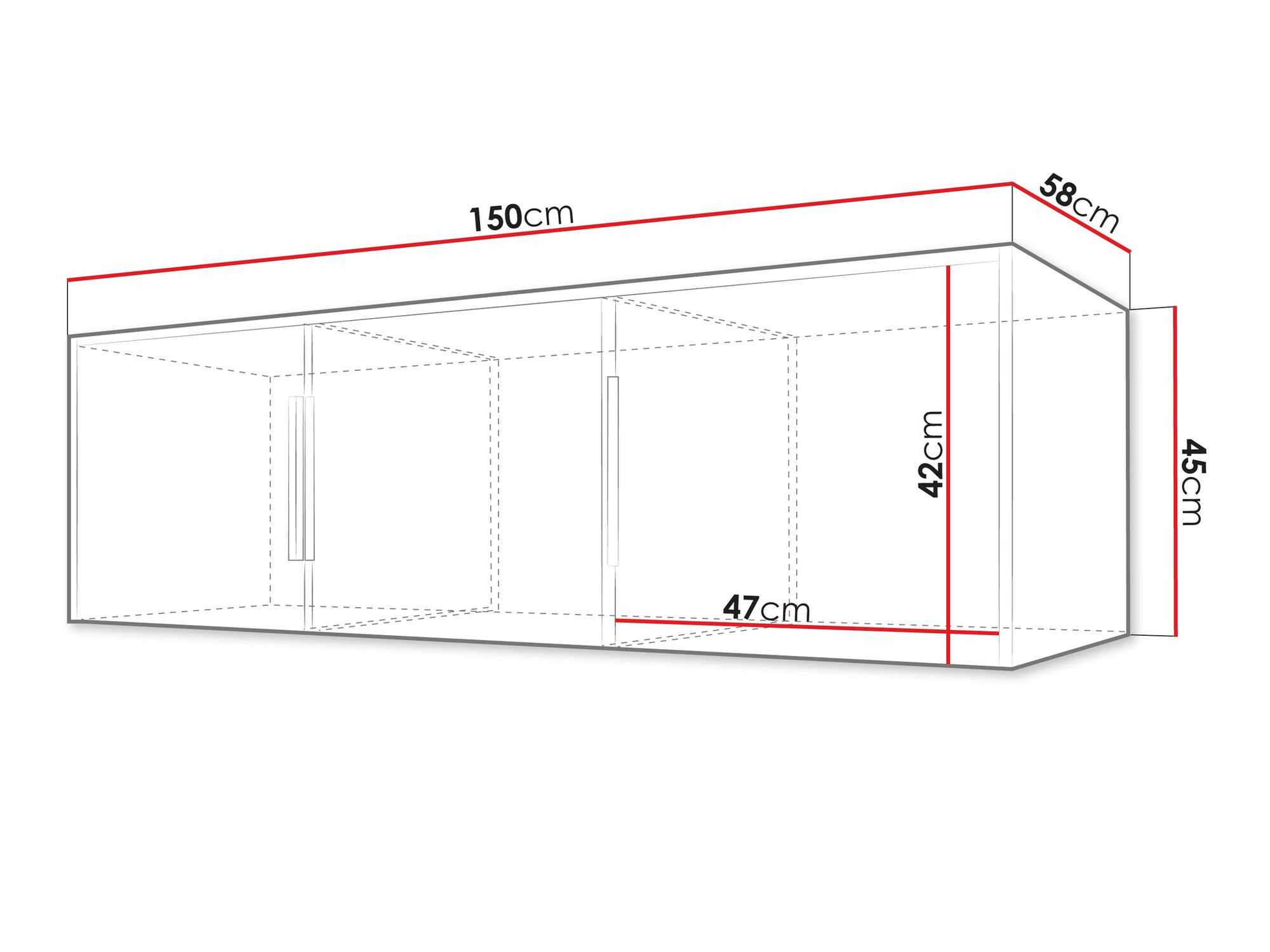 Ormarić Enolevo 105 (Hrast Votan + Crno)