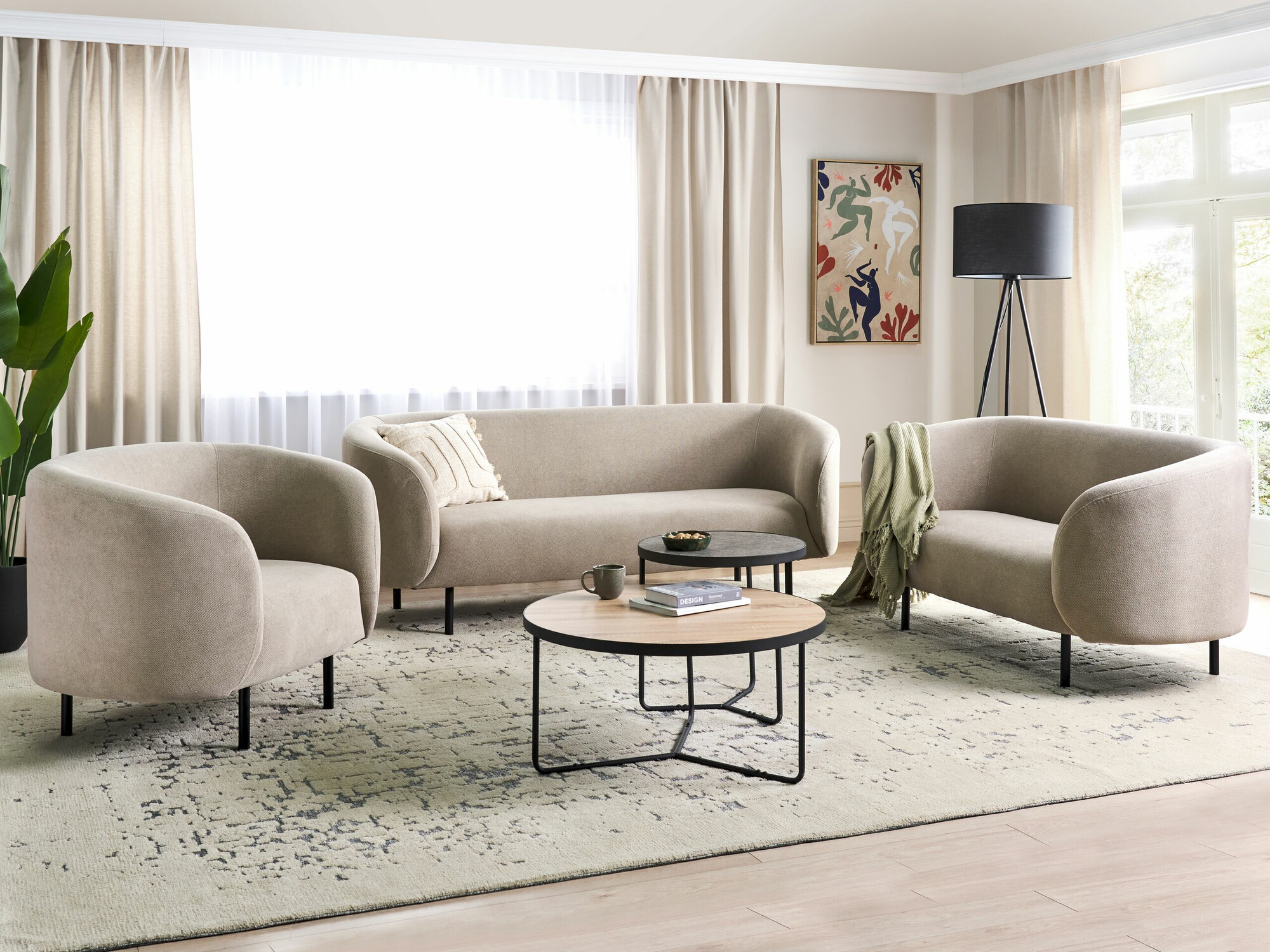Sofa Berwyn 2044 (taupe + Crno)