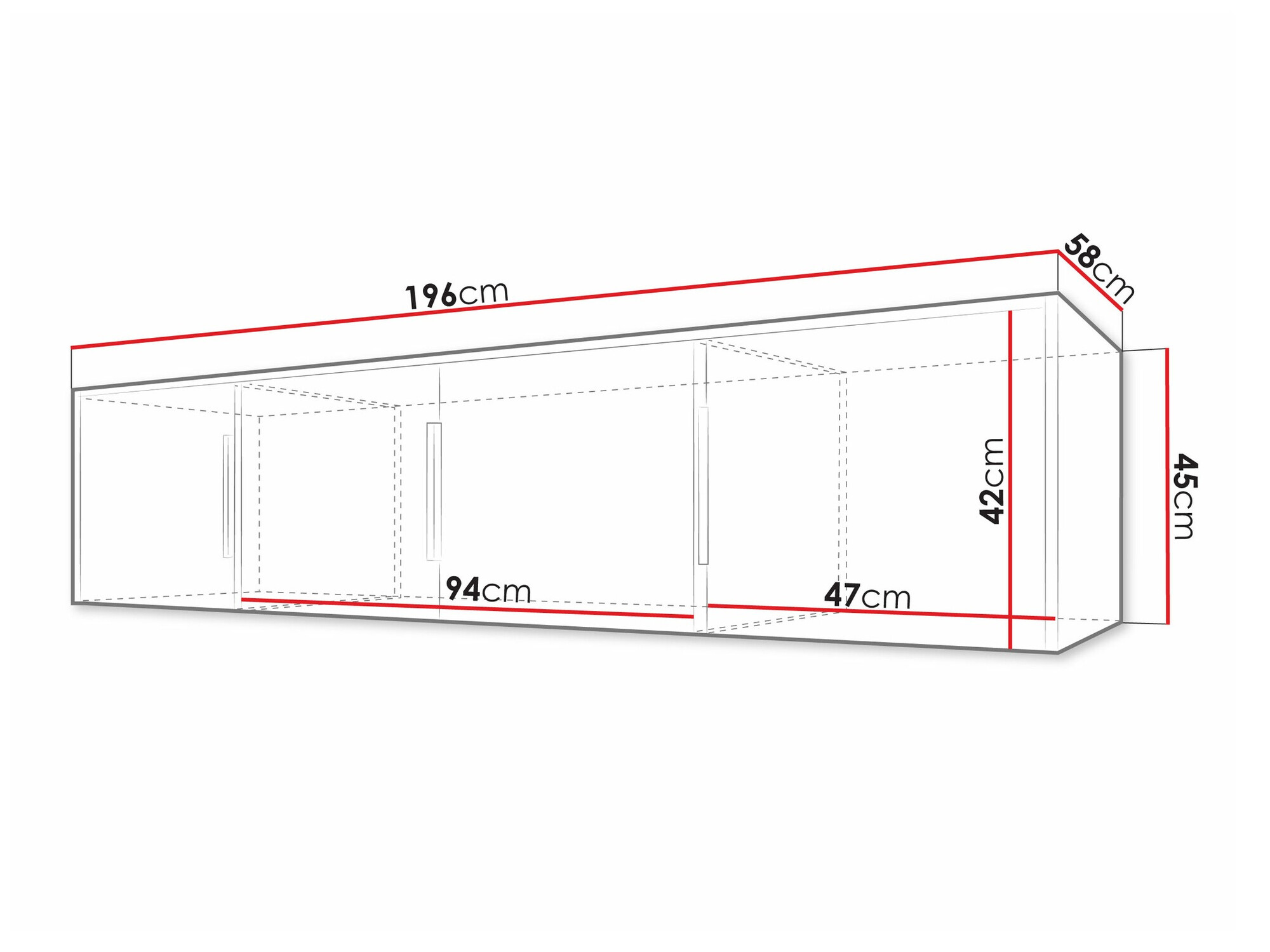 Ormarić Enolevo 107 (Вотан храст + Crno)