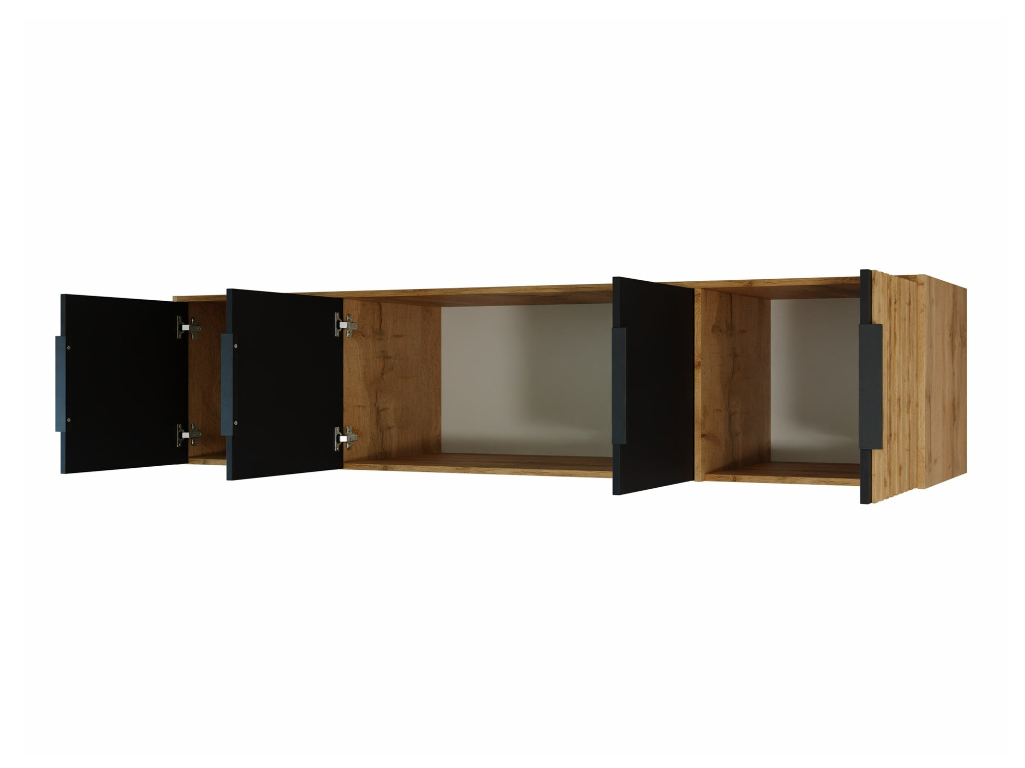 Ormarić Enolevo 107 (Вотан храст + Crno)