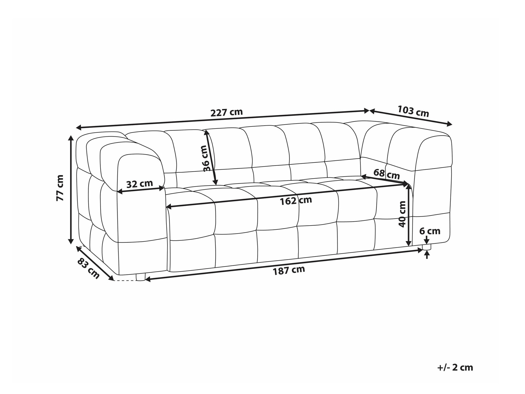 Sofa Berwyn 2051 (Svetloosiva)