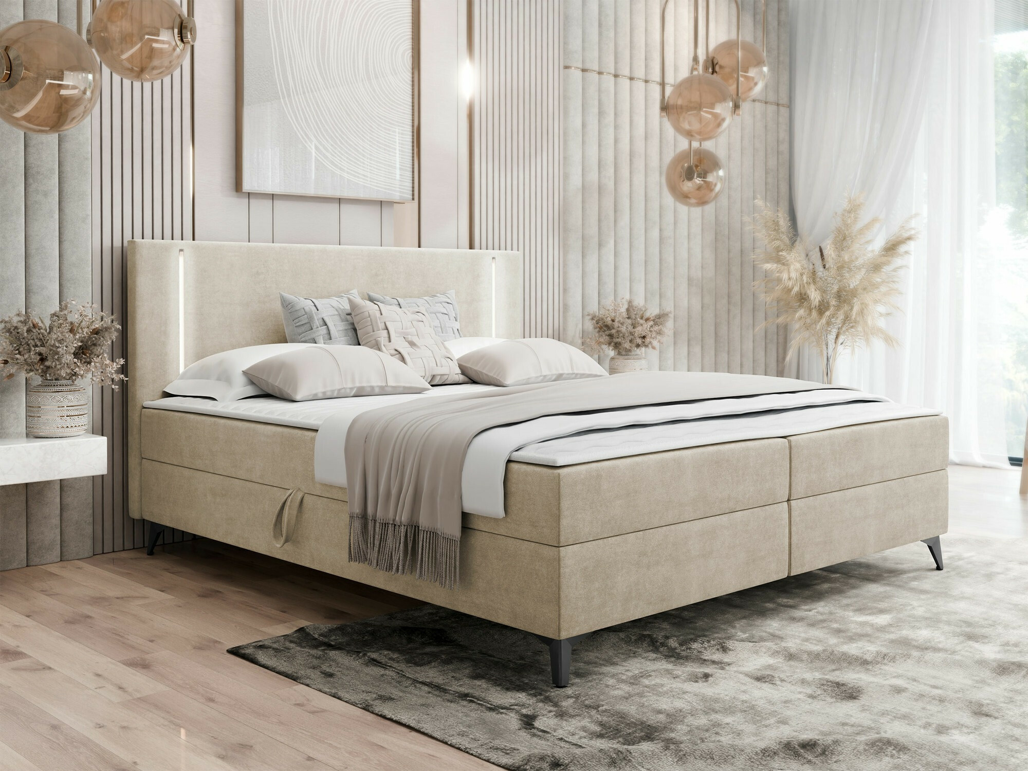 Boxspring krevet Memphis 147 (Manila 02)