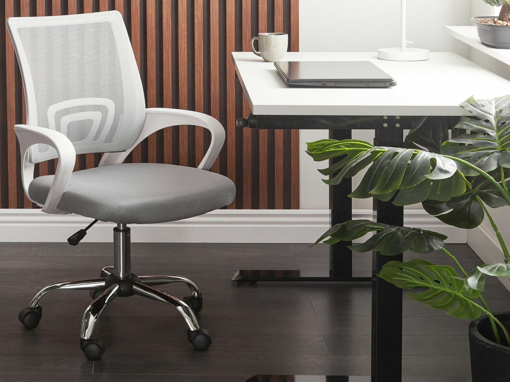 Kancelarijska stolica Berwyn 2060 (Sivo + Belo)
