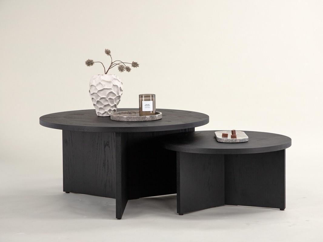 Set stočića za kafu Dallas 4475 (Crno)