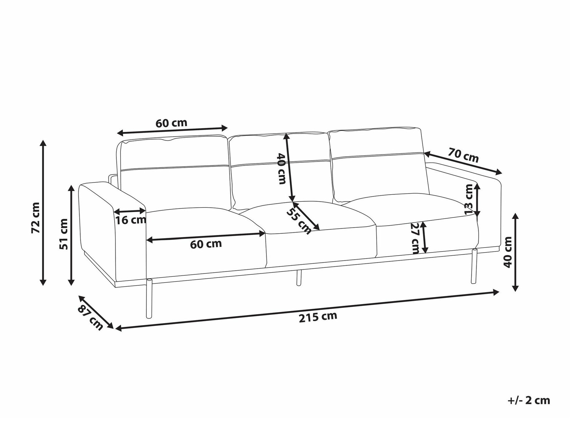 Sofa Berwyn 2065 (Belo)