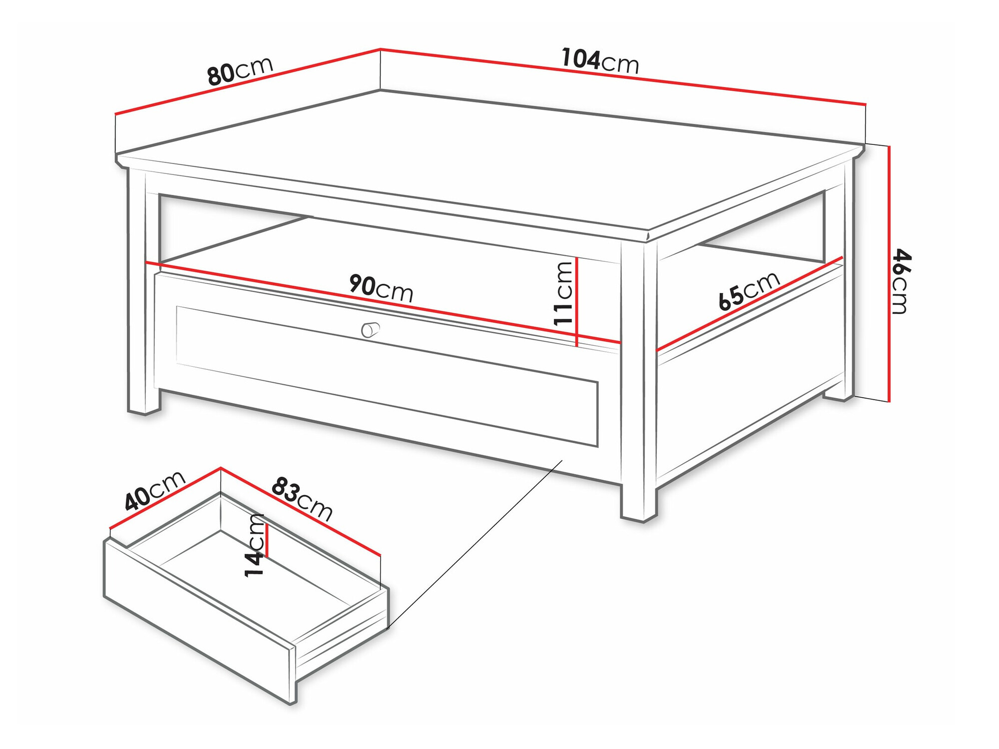 Stočić za kafu Comfivo Ruvlare 104