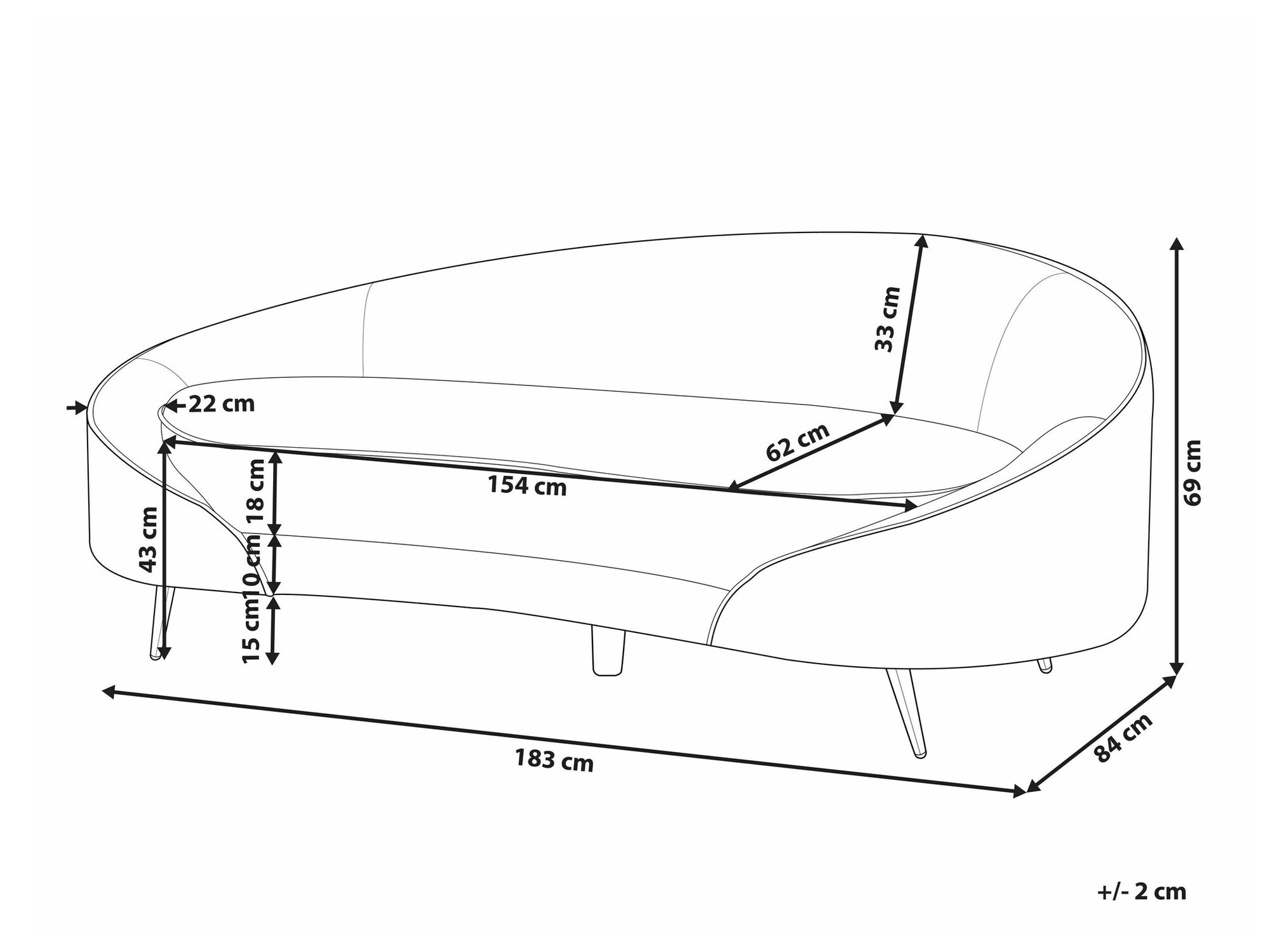 Sofa Berwyn 2074 (Belo)