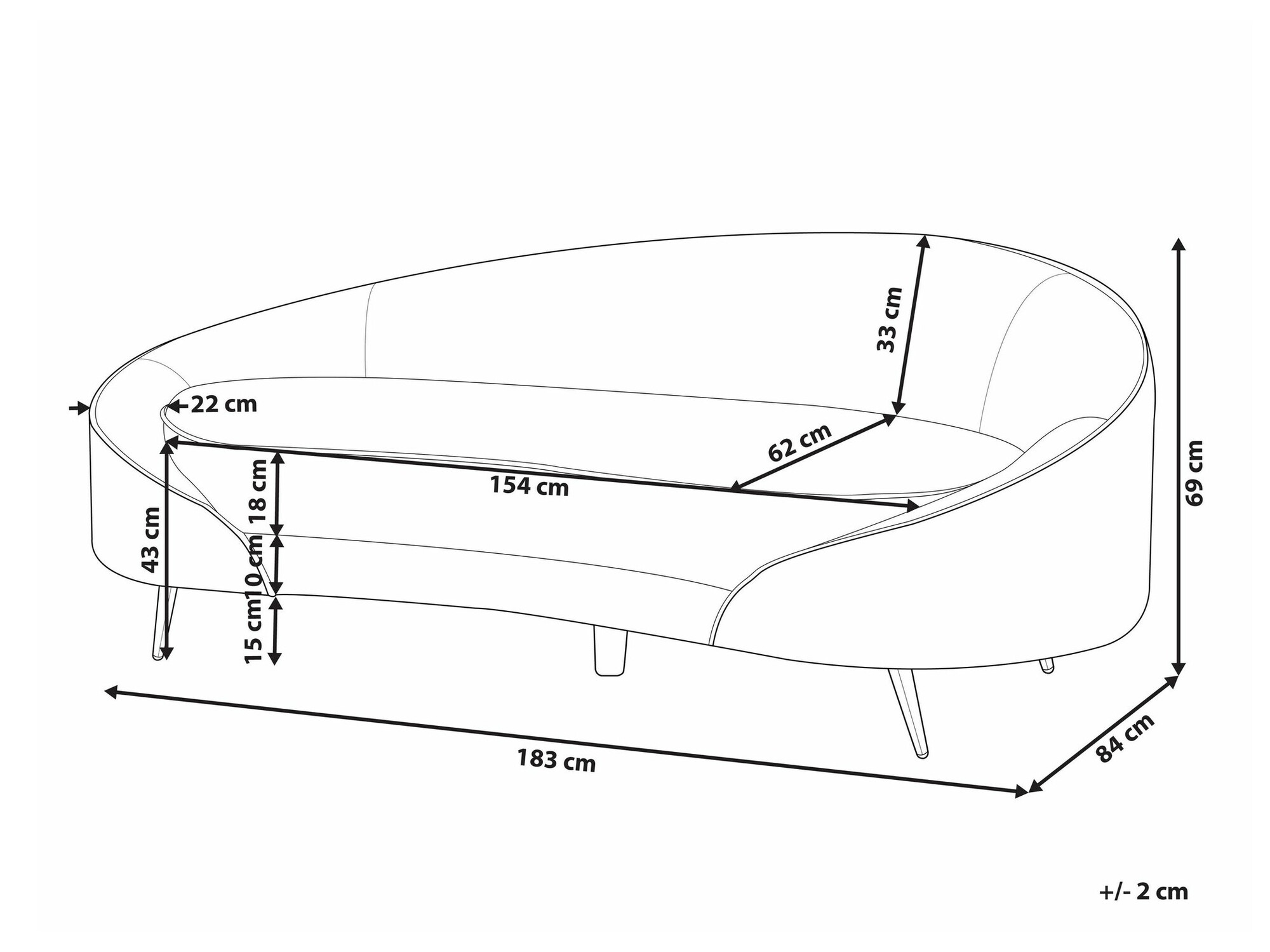 Sofa Berwyn 2074 (Bež)