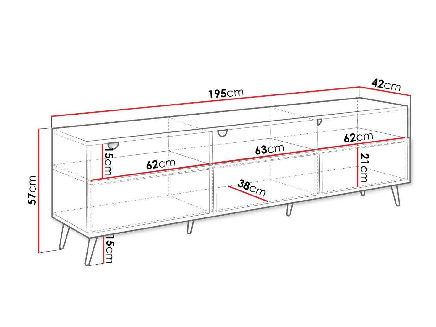 TV sto Comfivo Nuromo 106 (Bež)