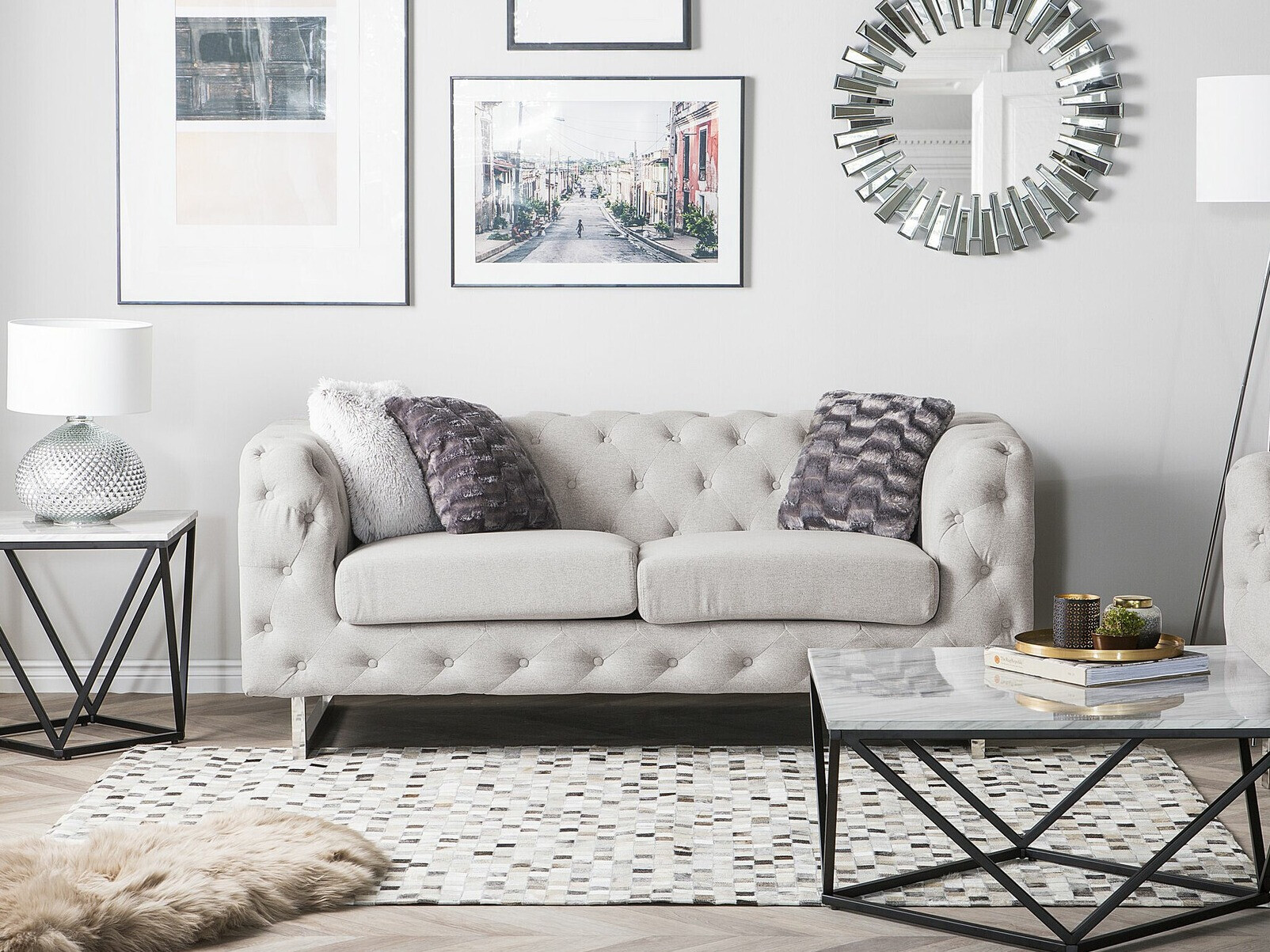 Česterfild sofa Berwyn 2090 (Bež)