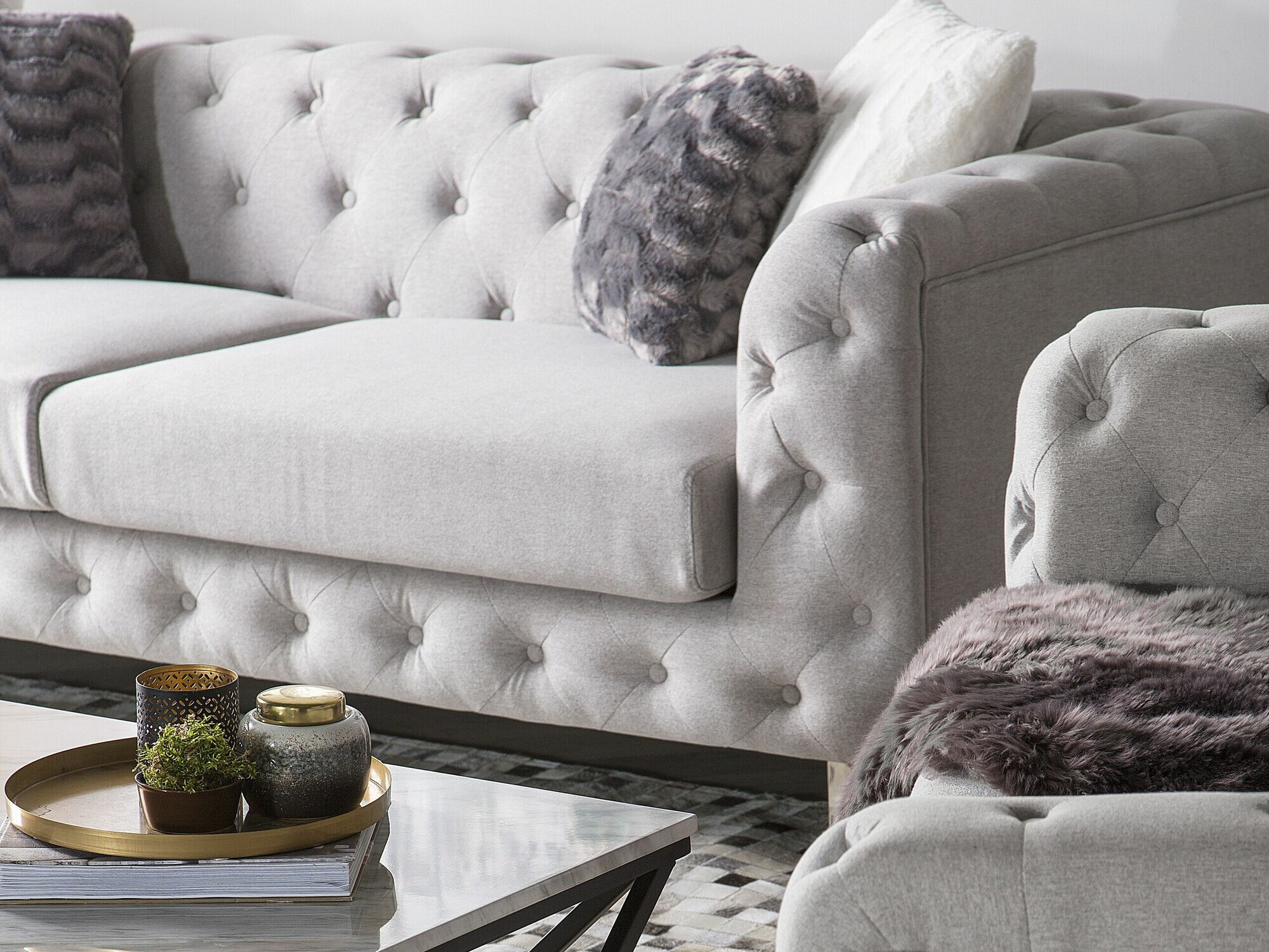 Česterfild sofa Berwyn 2090 (Bež)