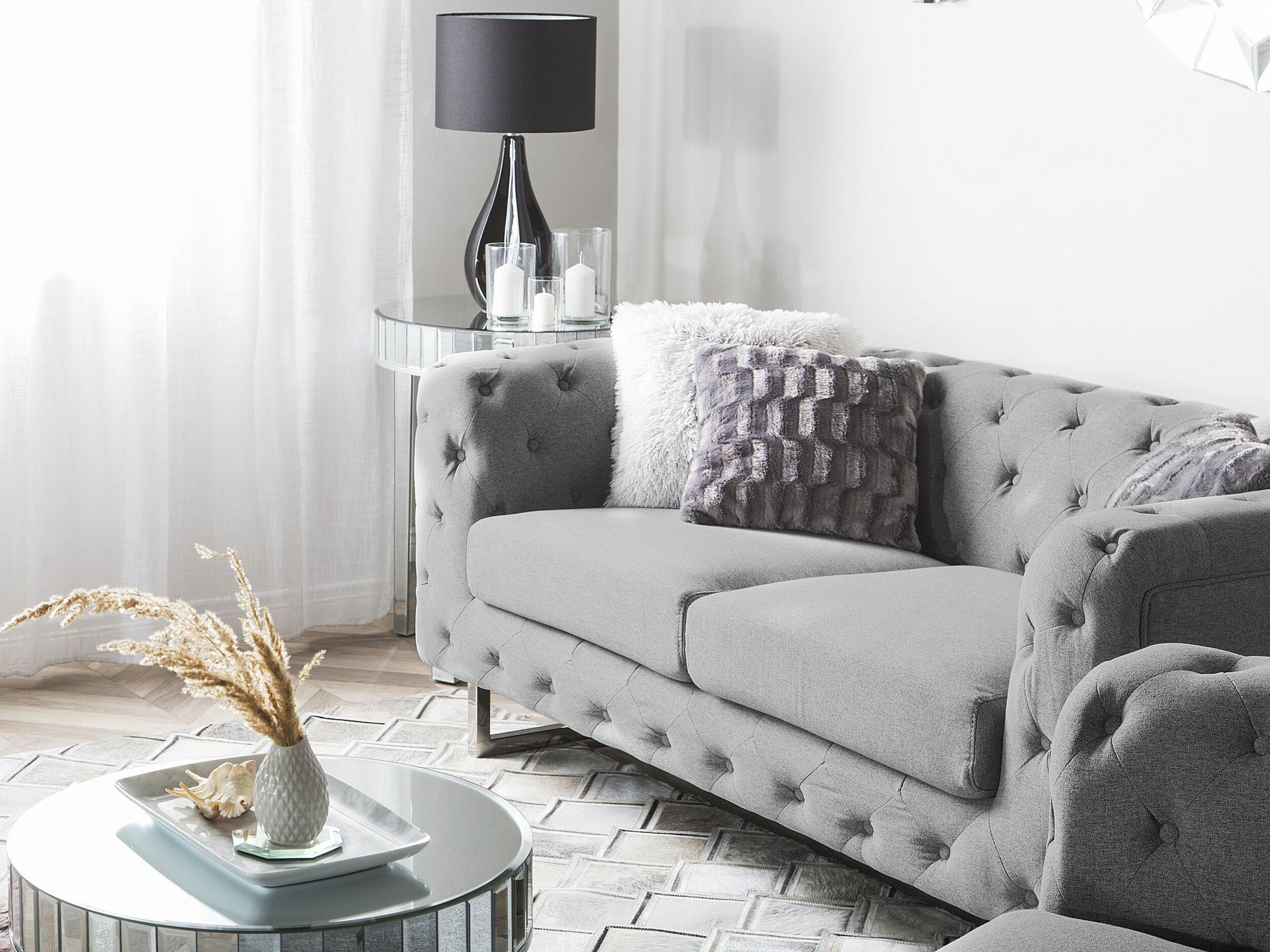 Česterfild sofa Berwyn 2090 (Sivo)