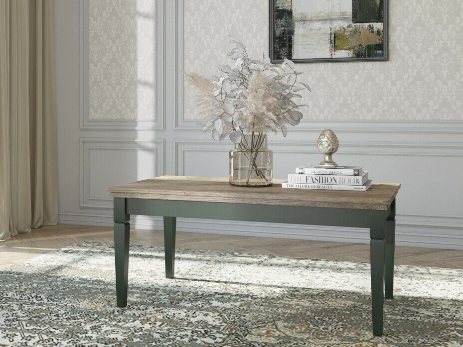 Stočić za kafu Tolnue 108 (Tamno zelena + Храст лефкас)