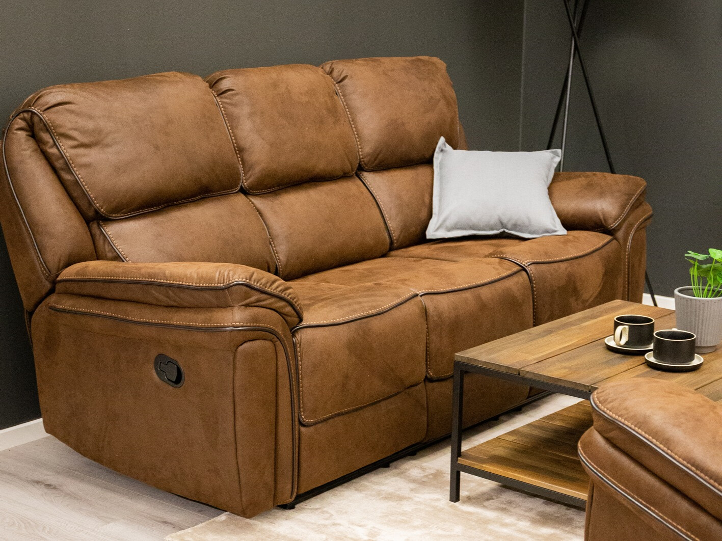 Relaks sofa Dallas 4724 (Smeđa)