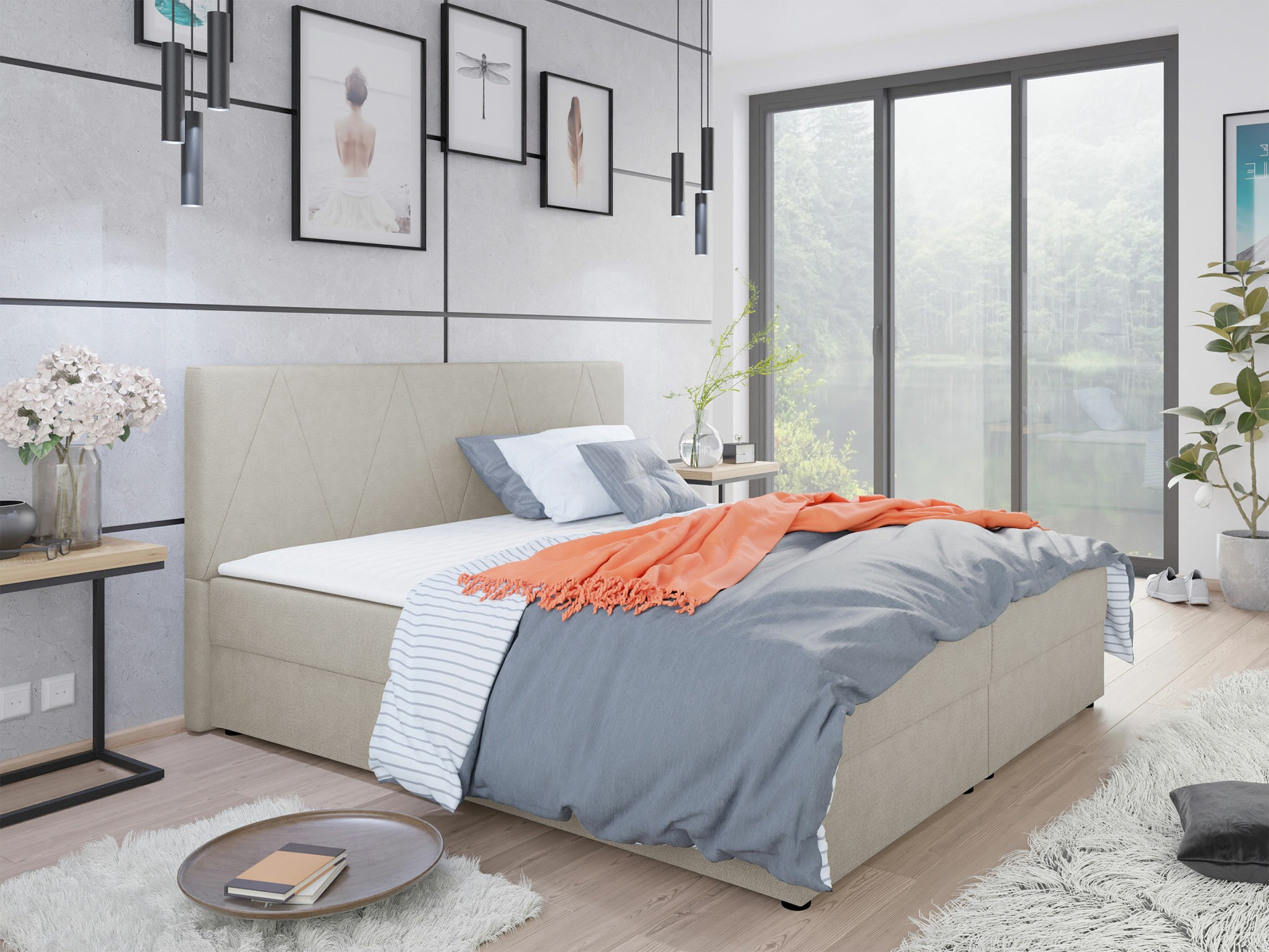 Boxspring krevet Memphis 116 (Rico 01)