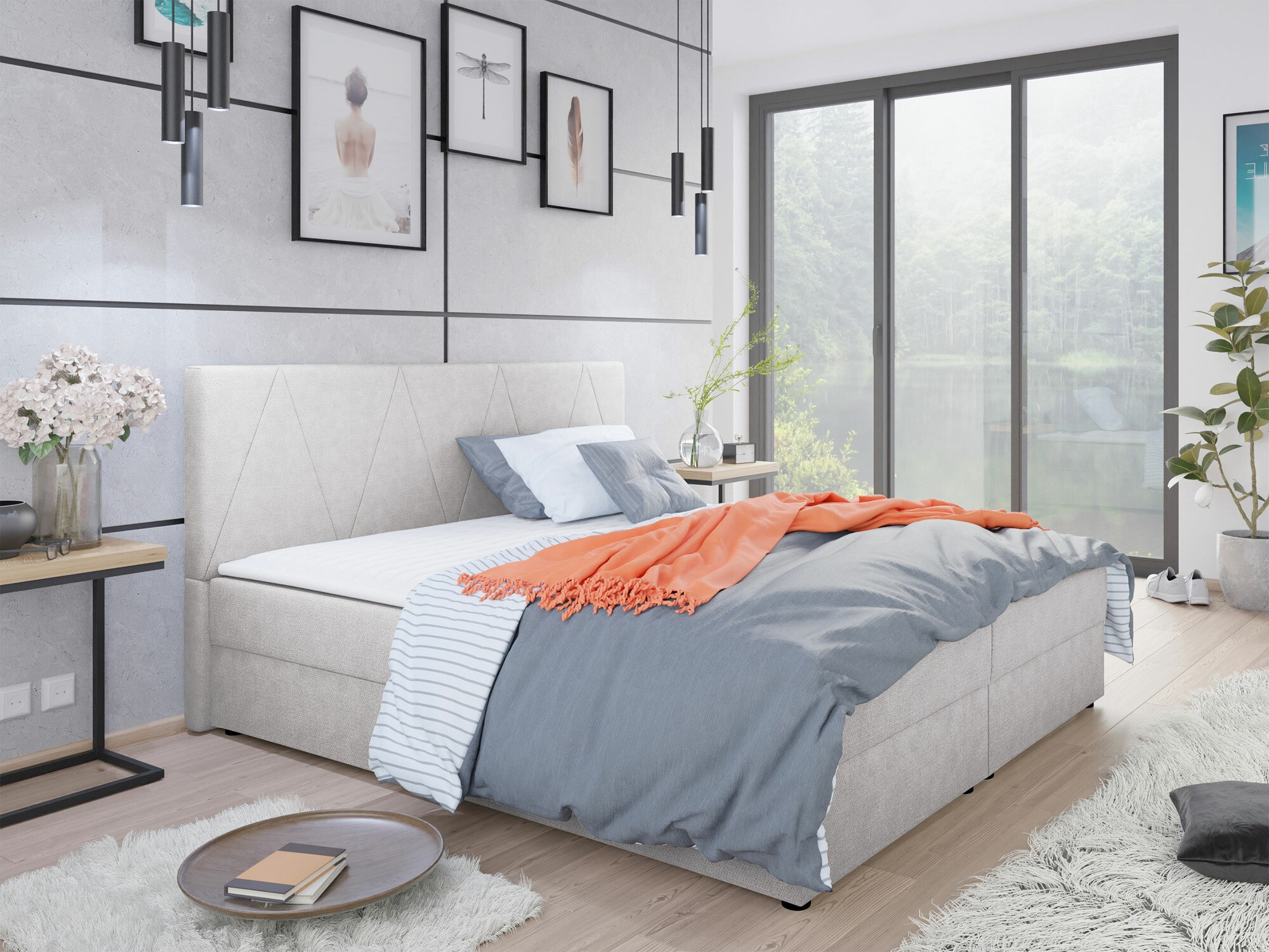 Boxspring krevet Memphis 116 (Rico 20)