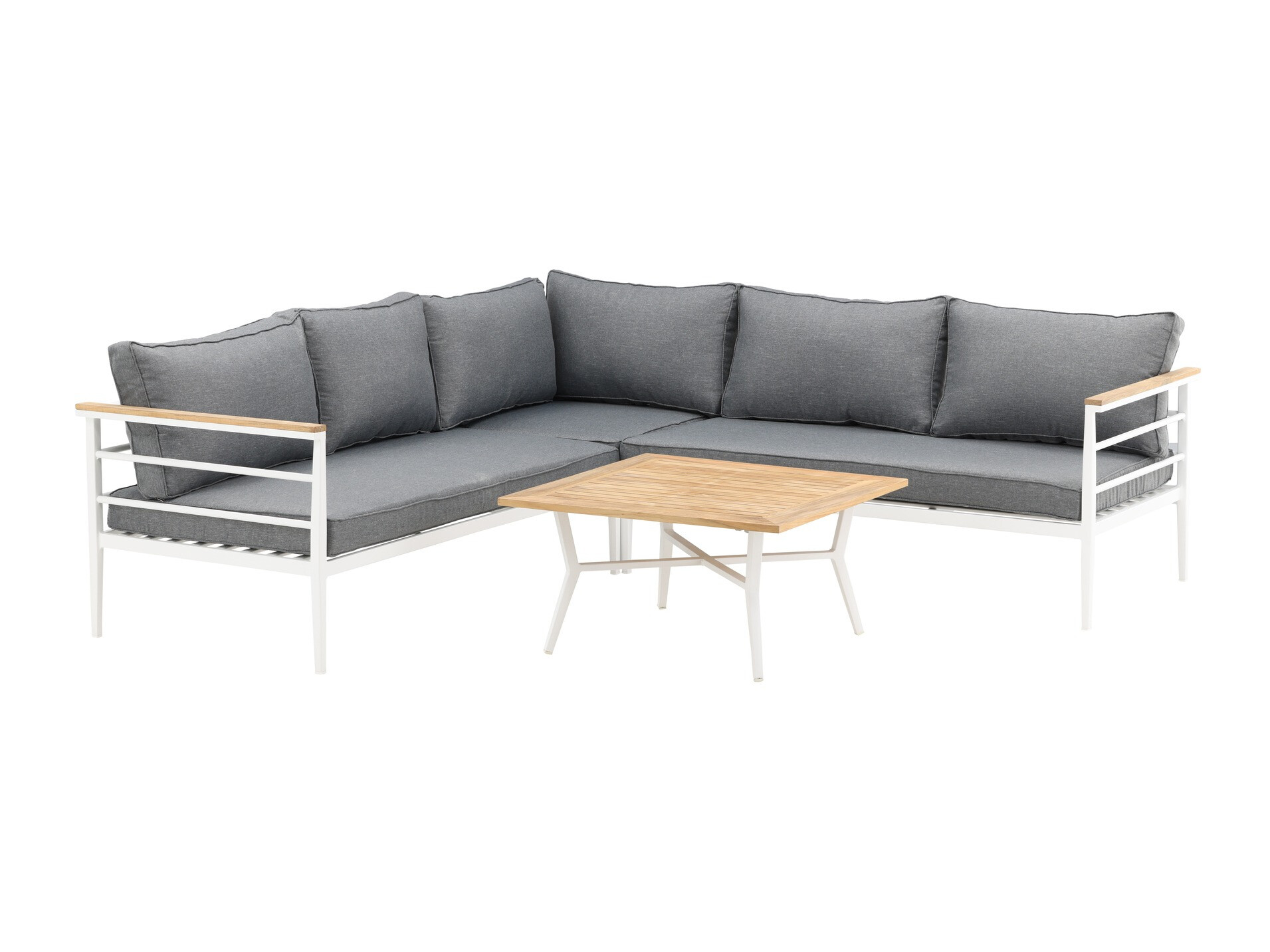 Set baštenskog nameštaja Dallas 525 (Belo + Sivo)