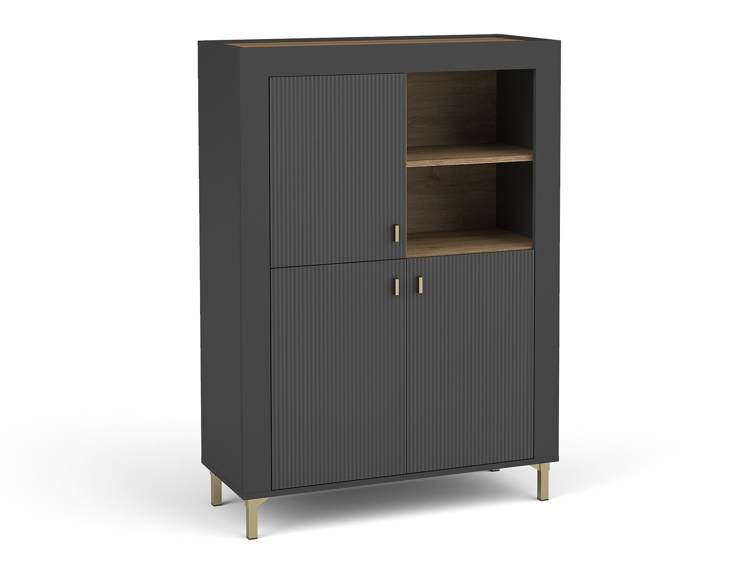 Polica Mormavu 105 (Mat crna)