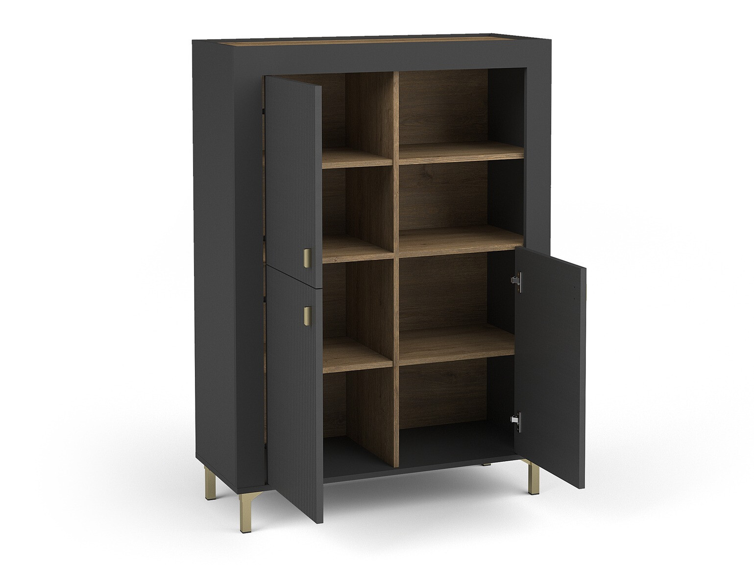 Polica Mormavu 105 (Mat crna)