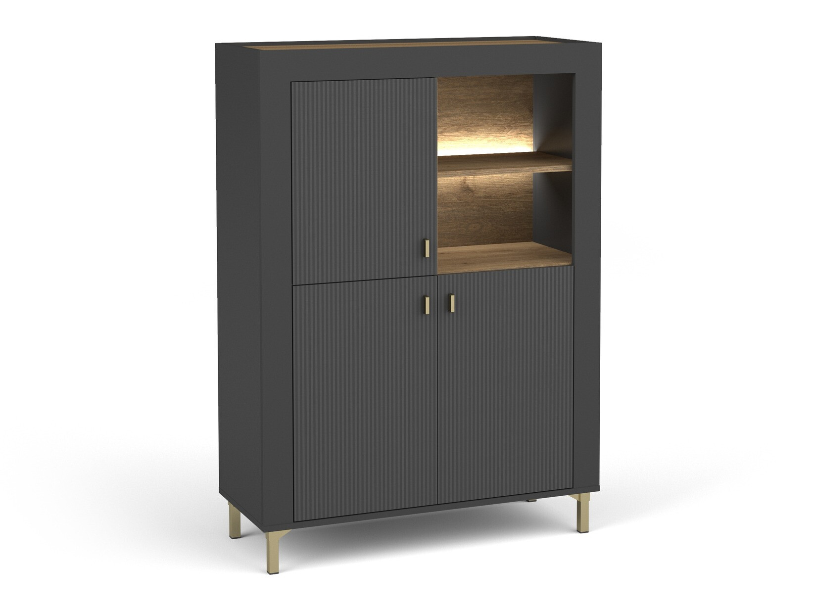 Polica Mormavu 105 (Mat crna)