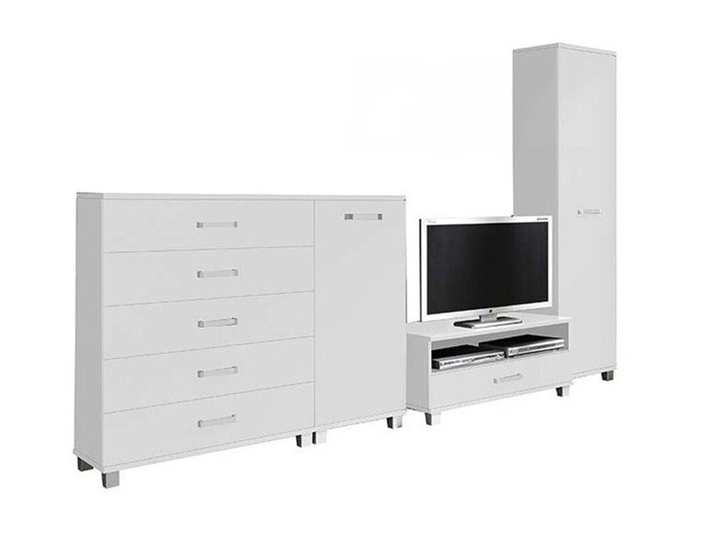 Set za dnevnu sobu Cirevau 145 (Belo)