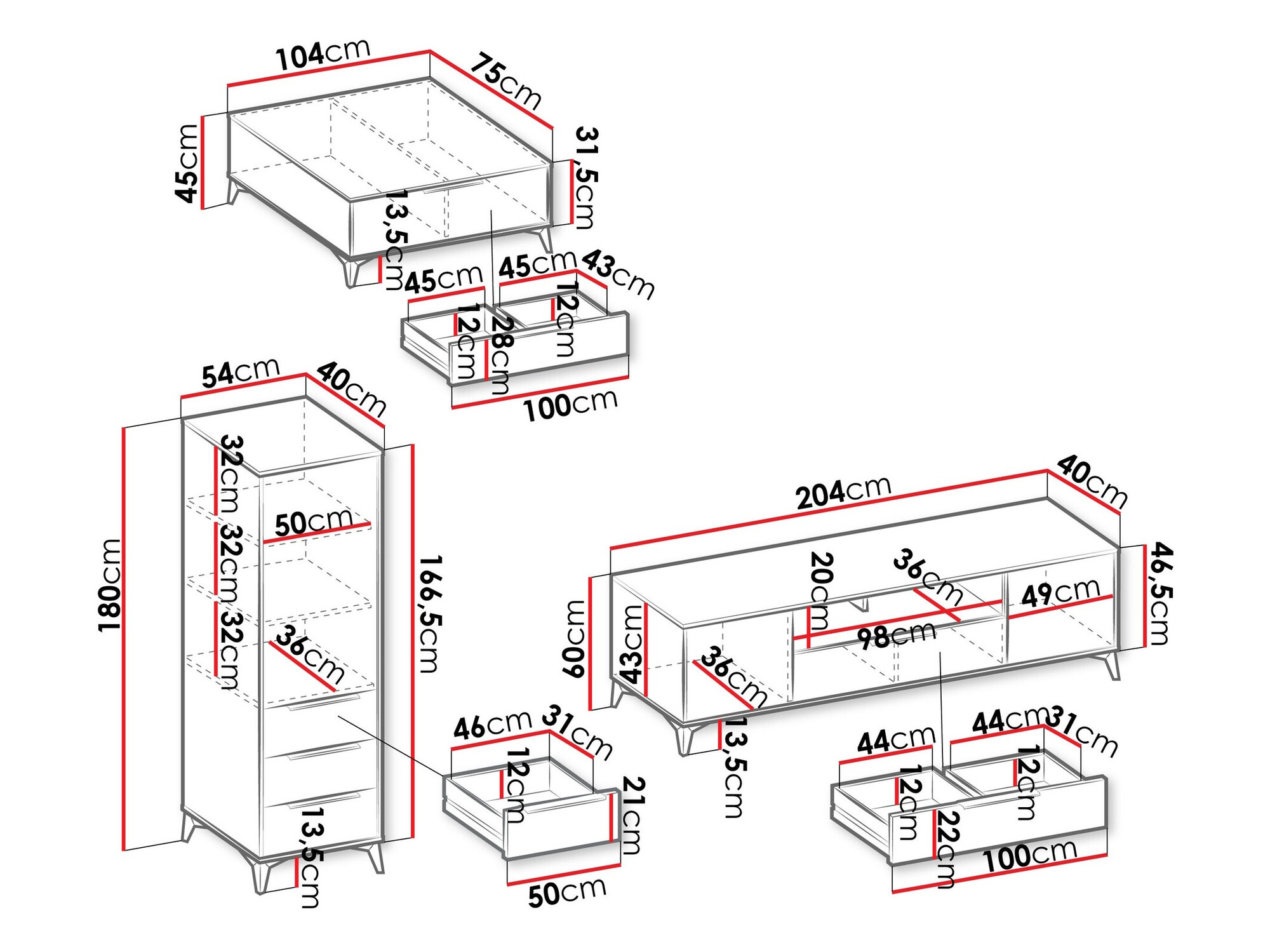 Set za dnevnu sobu Comfivo Camlue 107