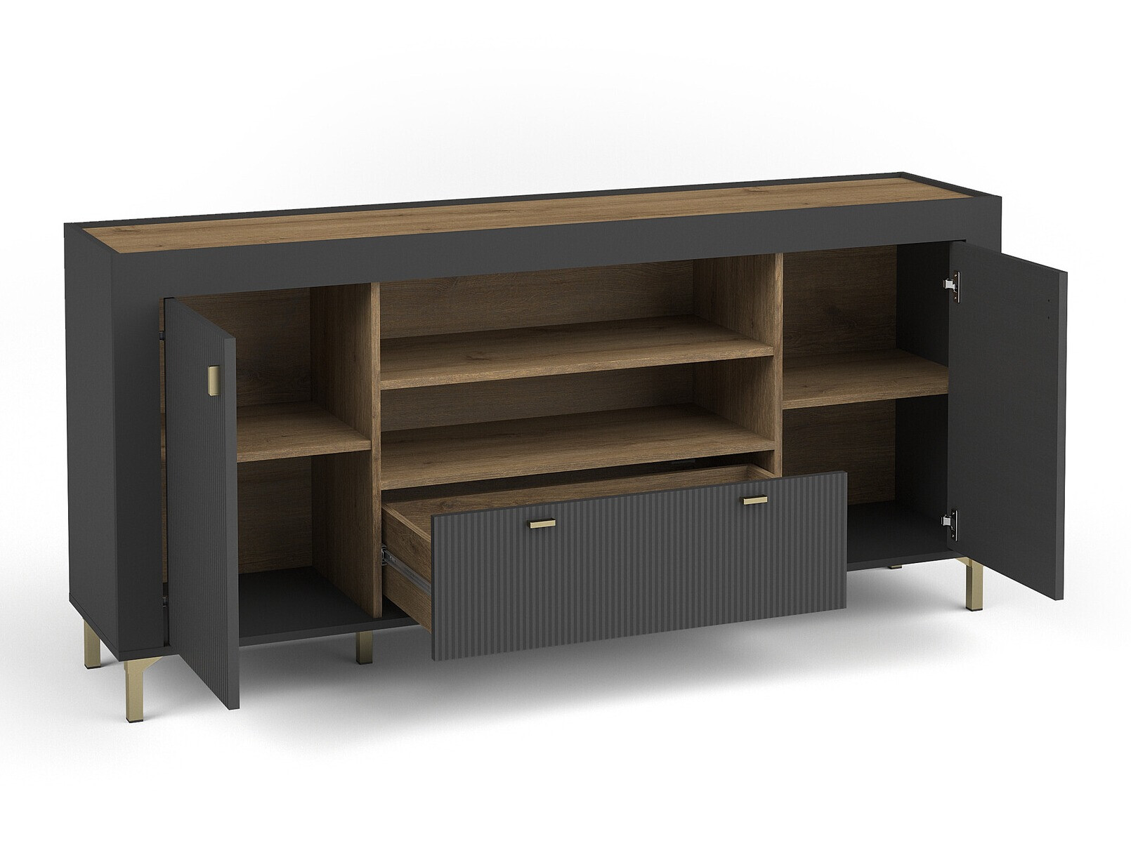 Komoda Mormavu 110 (Mat crna)