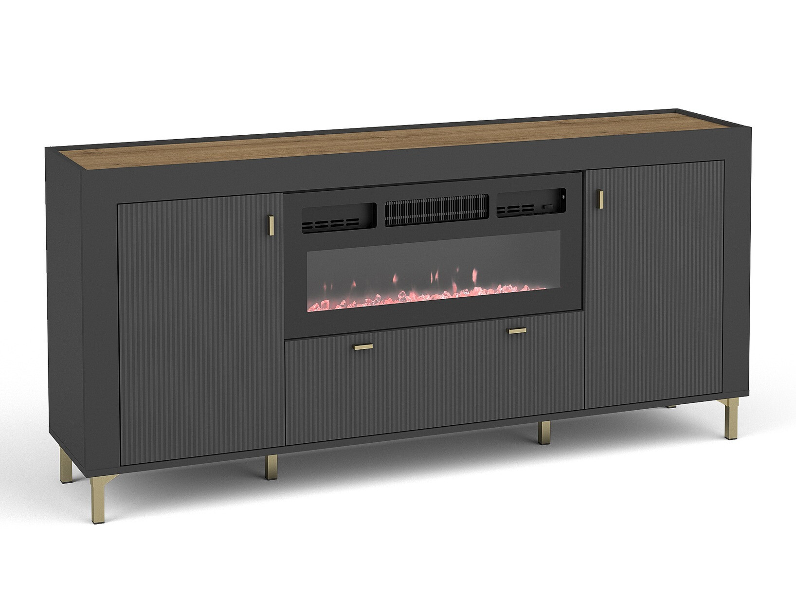 Komoda Mormavu 110 (Mat crna)