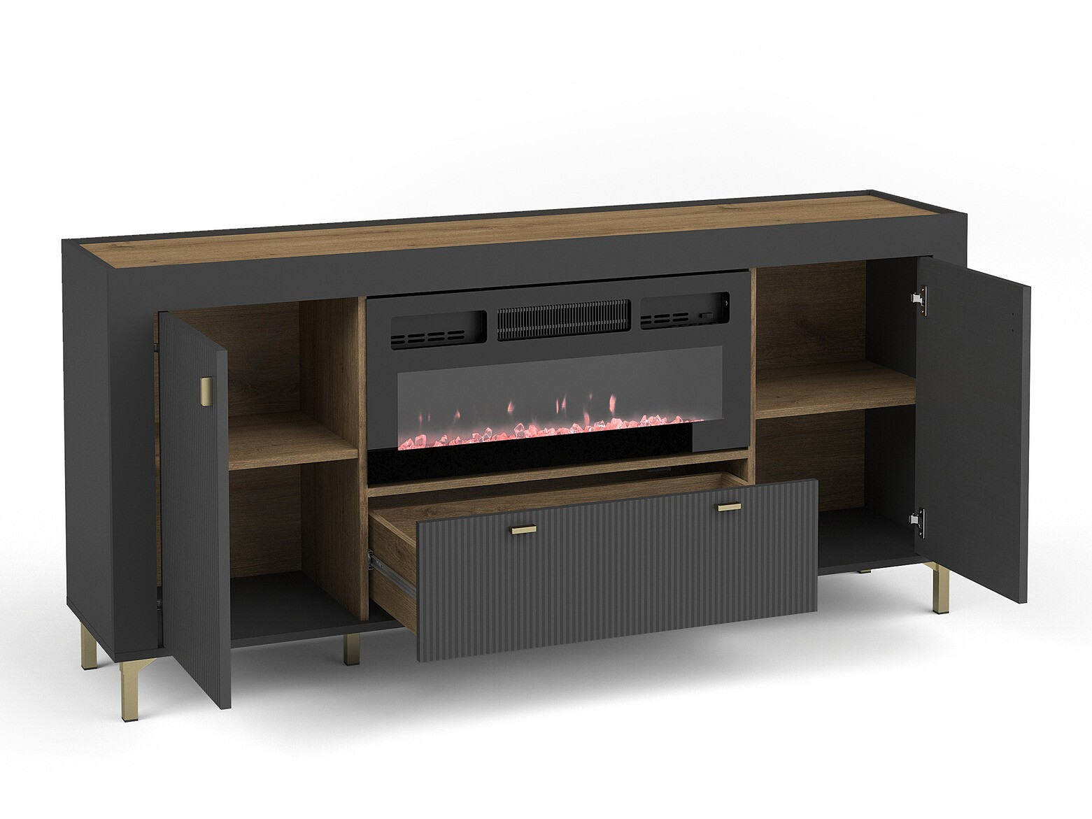 Komoda Mormavu 110 (Mat crna)