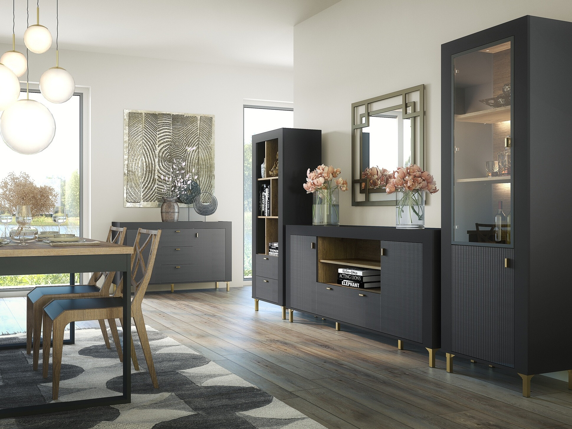 Komoda Mormavu 110 (Mat crna)