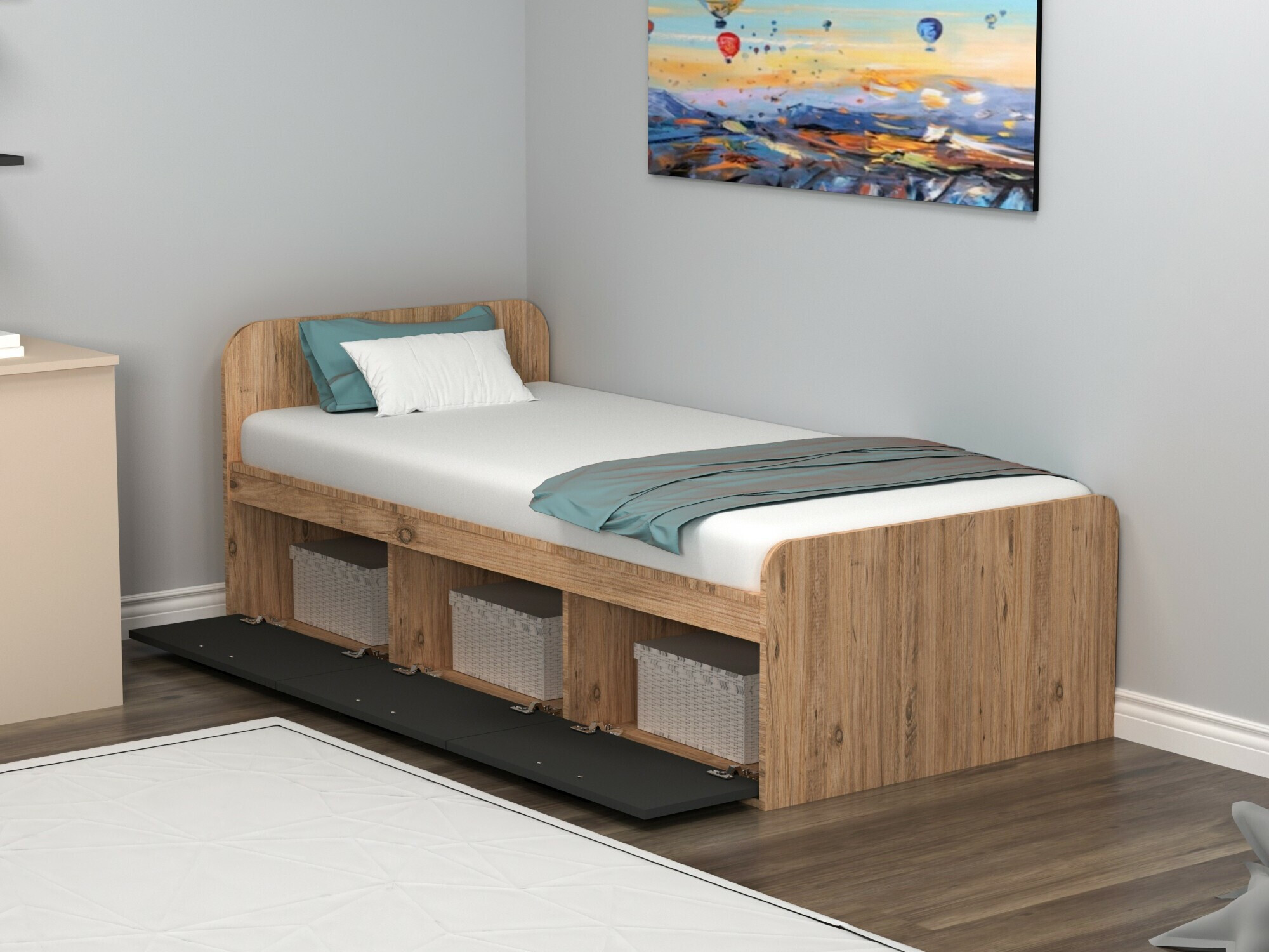 Krevet Kailua 2185 (Antracit + Bor)