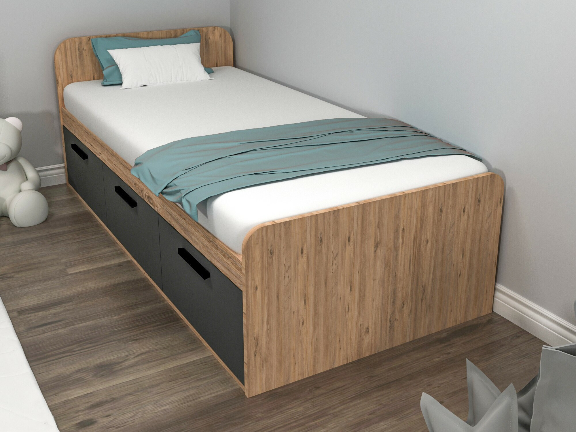 Krevet Kailua 2185 (Antracit + Bor)