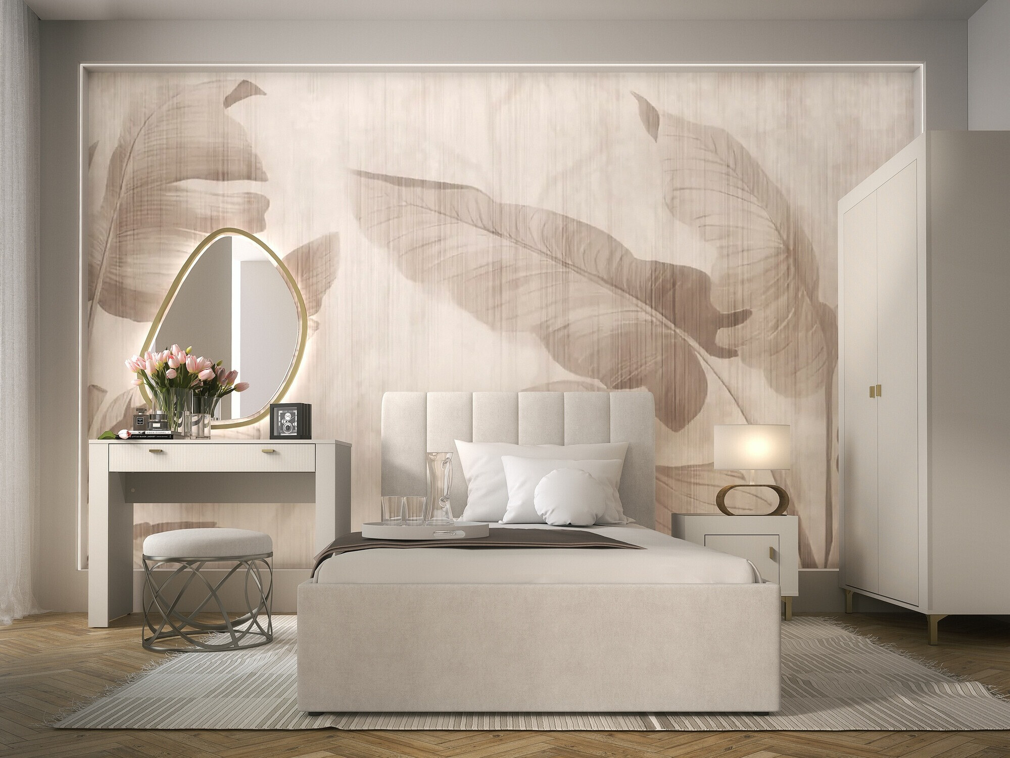 Set spavaća soba Mormavu 112 (Kašmir + Bež)