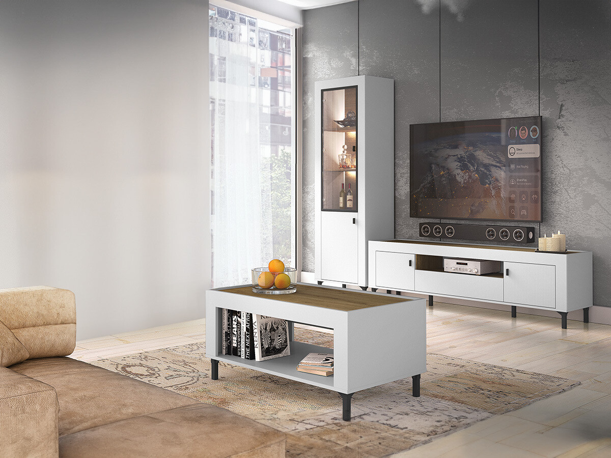 Set za dnevnu sobu Mormavu 114 (Mat belo)