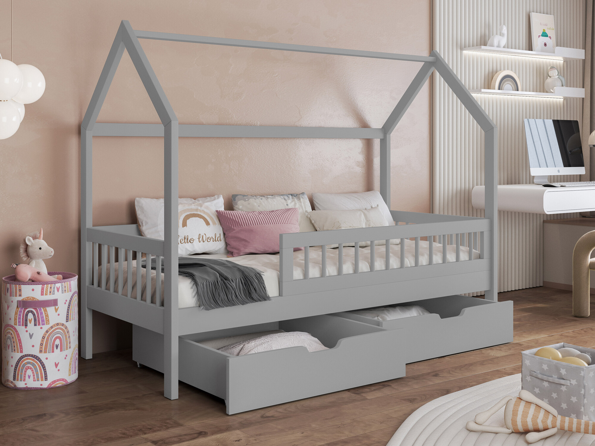 Krevet Henderson 167 (Sivo)