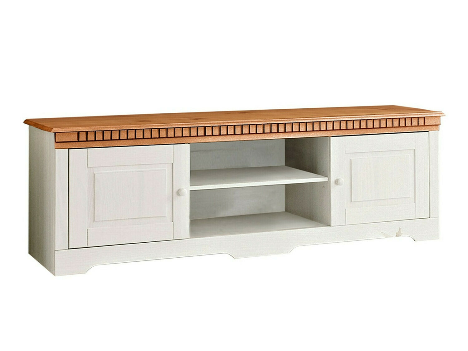 Set za dnevnu sobu Cavfelo 112 (Belo + Medeni hrast)