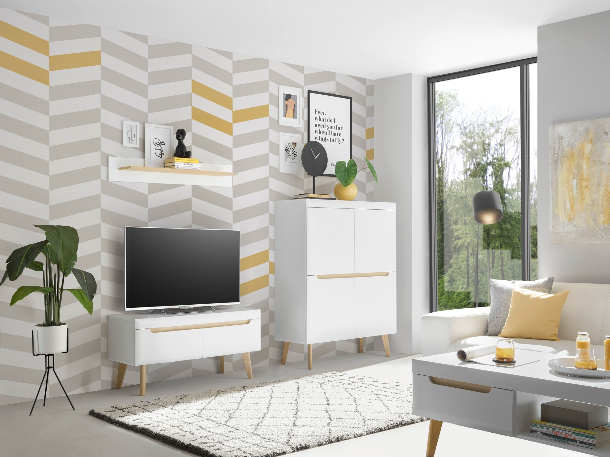 TV komoda Vircava 102 (Belo)