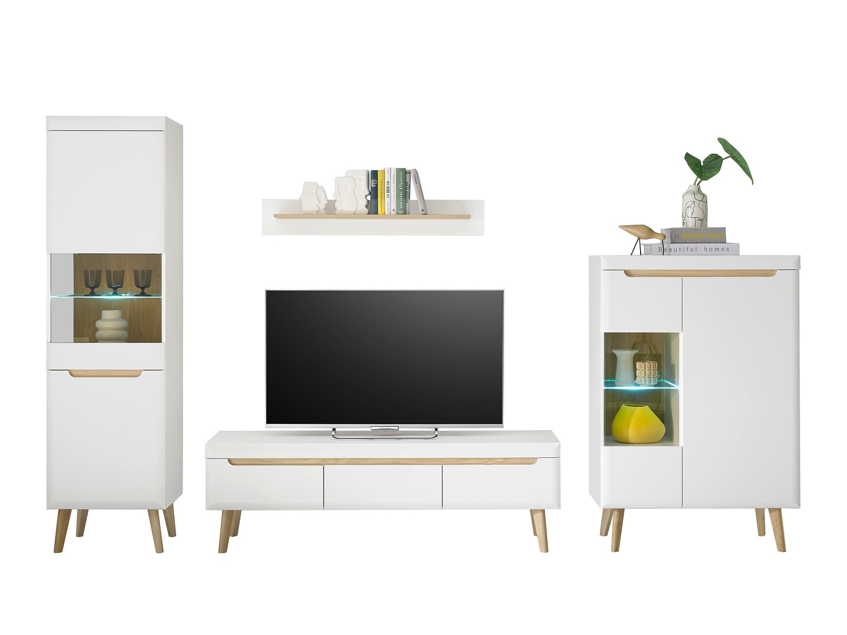 Set za dnevnu sobu Vircava 111 (Belo)