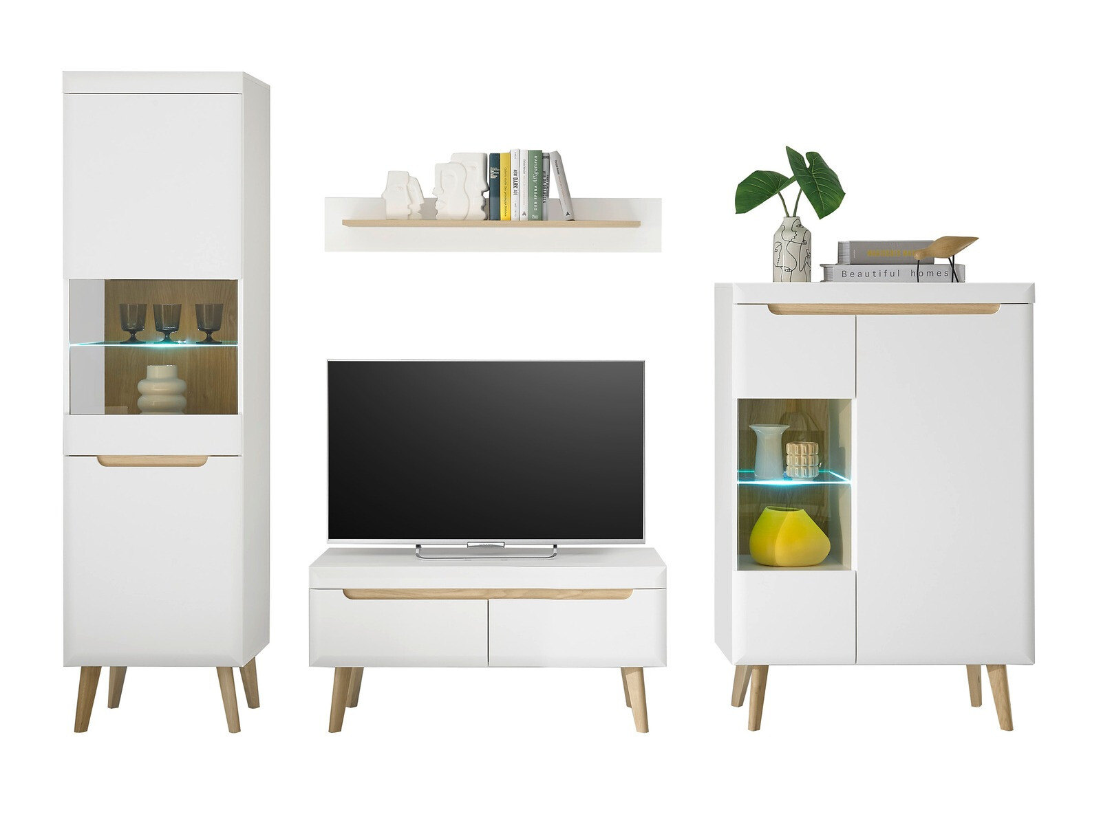 Set za dnevnu sobu Vircava 111 (Belo)