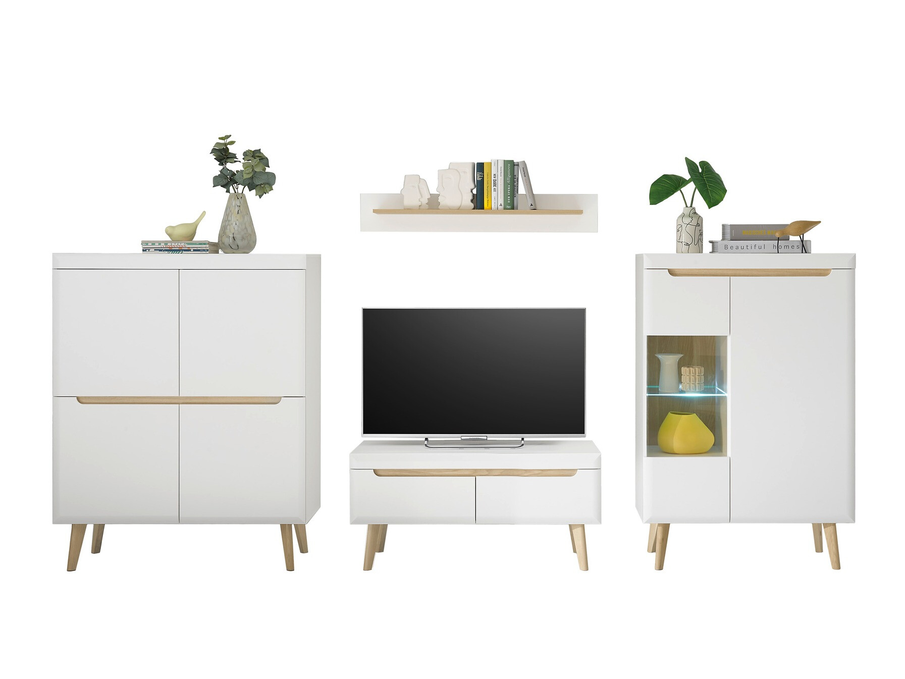 Set za dnevnu sobu Vircava 112 (Belo)