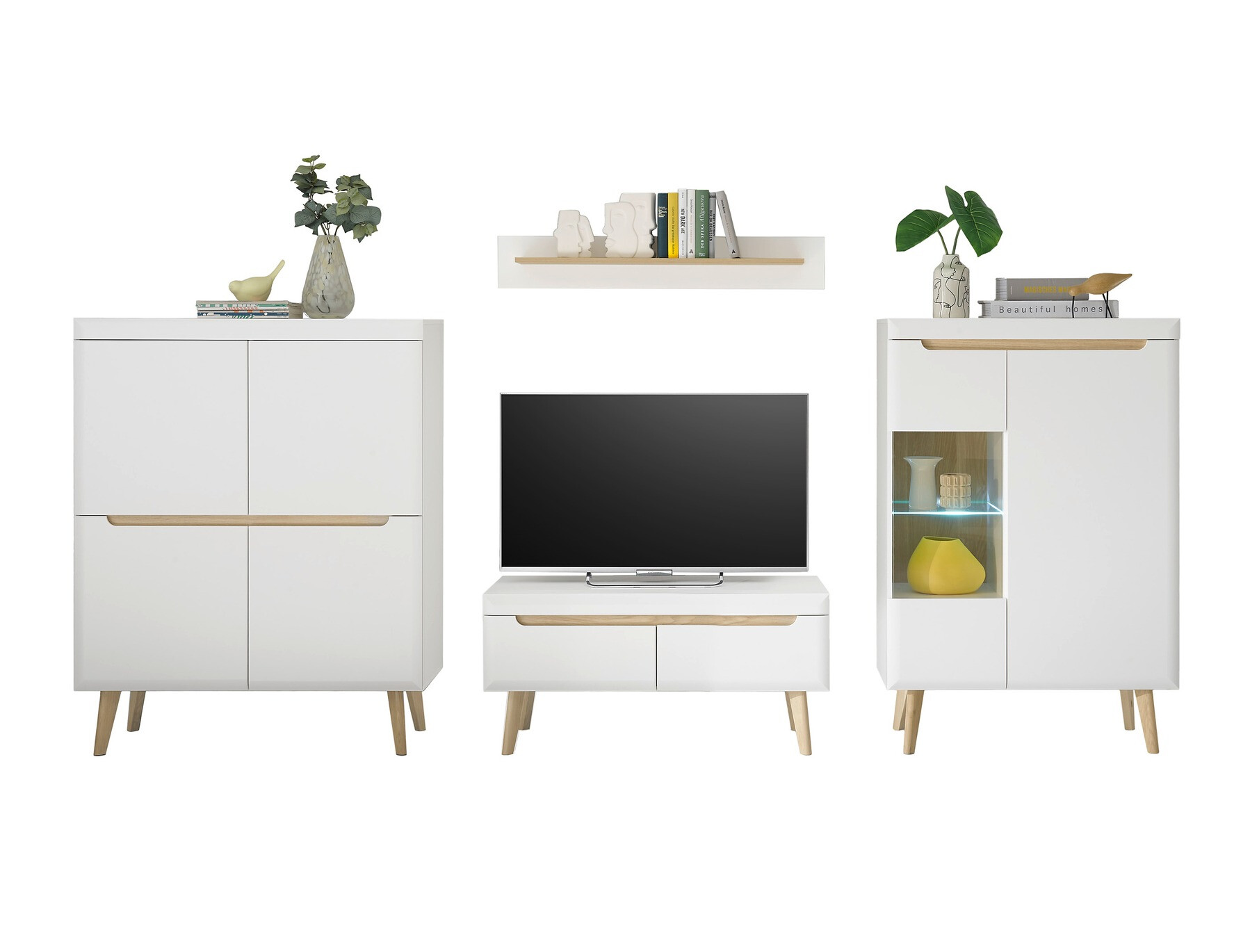 Set za dnevnu sobu Vircava 112 (Belo)