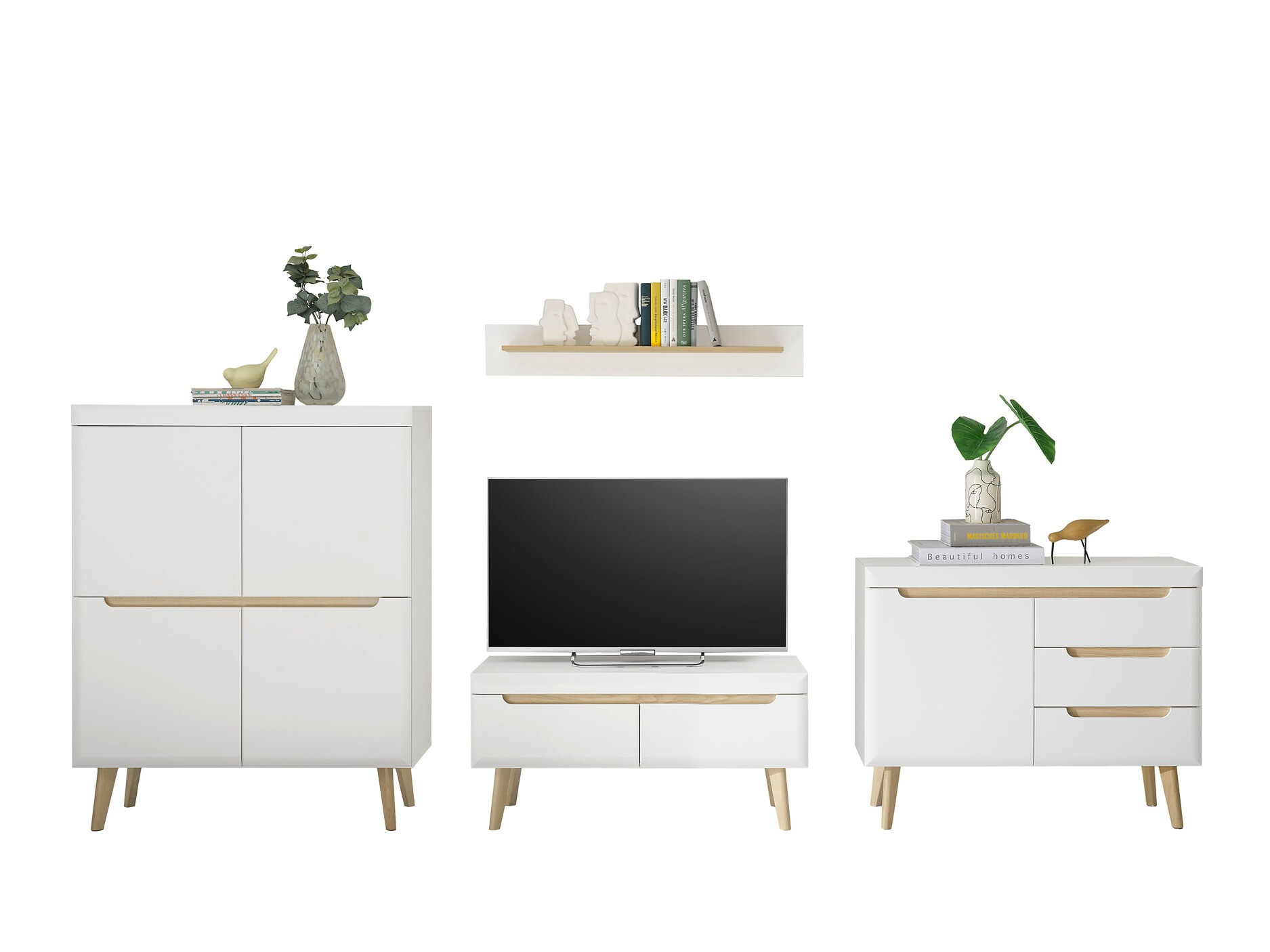Set za dnevnu sobu Vircava 115 (Belo)