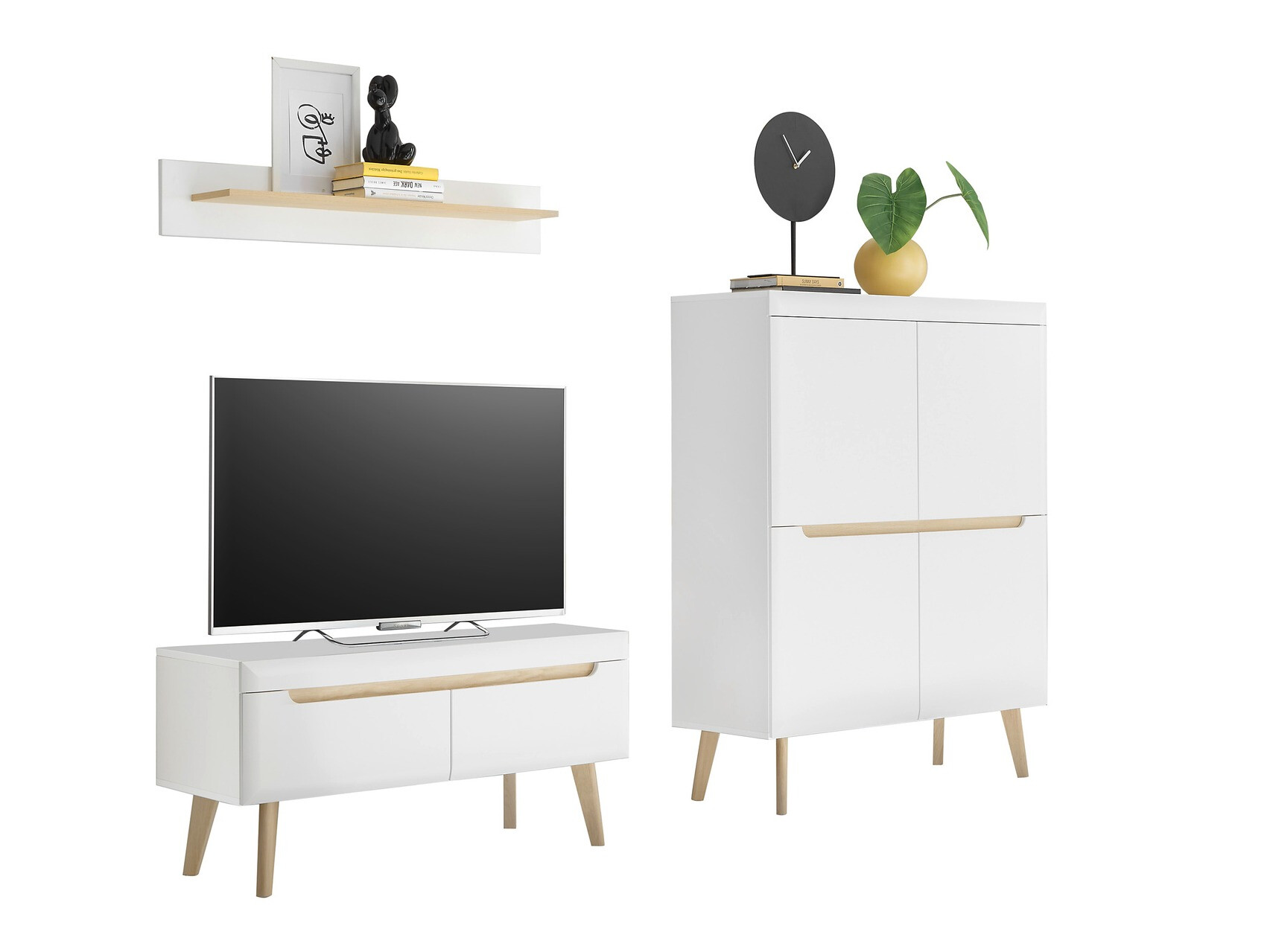 Set za dnevnu sobu Vircava 115 (Belo)