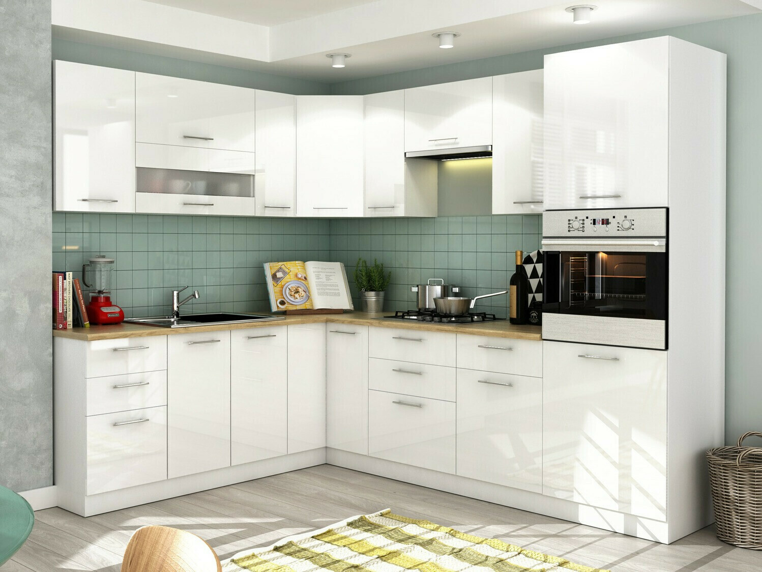 Modularni zidni ormarić Tiffa White 124