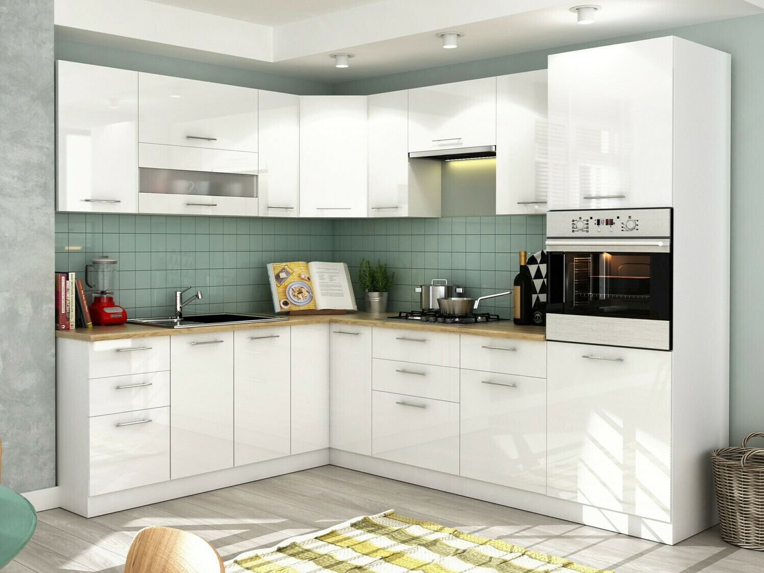 Modularni zidni ormarić Tiffa White 125