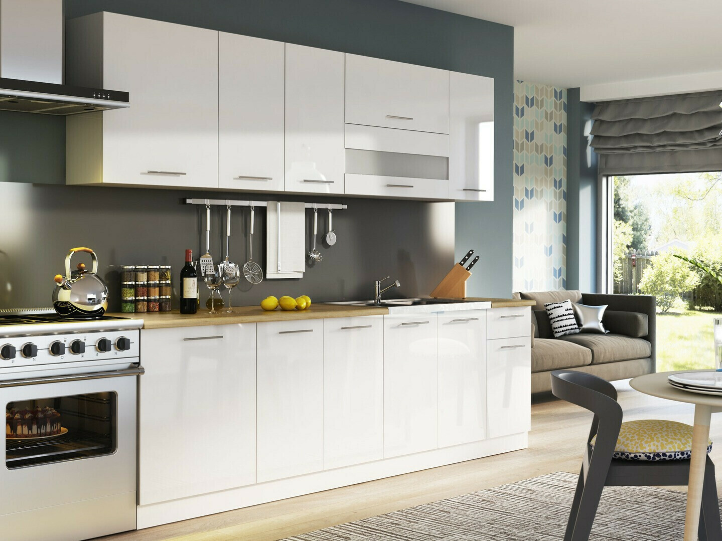 Modularni zidni ormarić Tiffa White 125