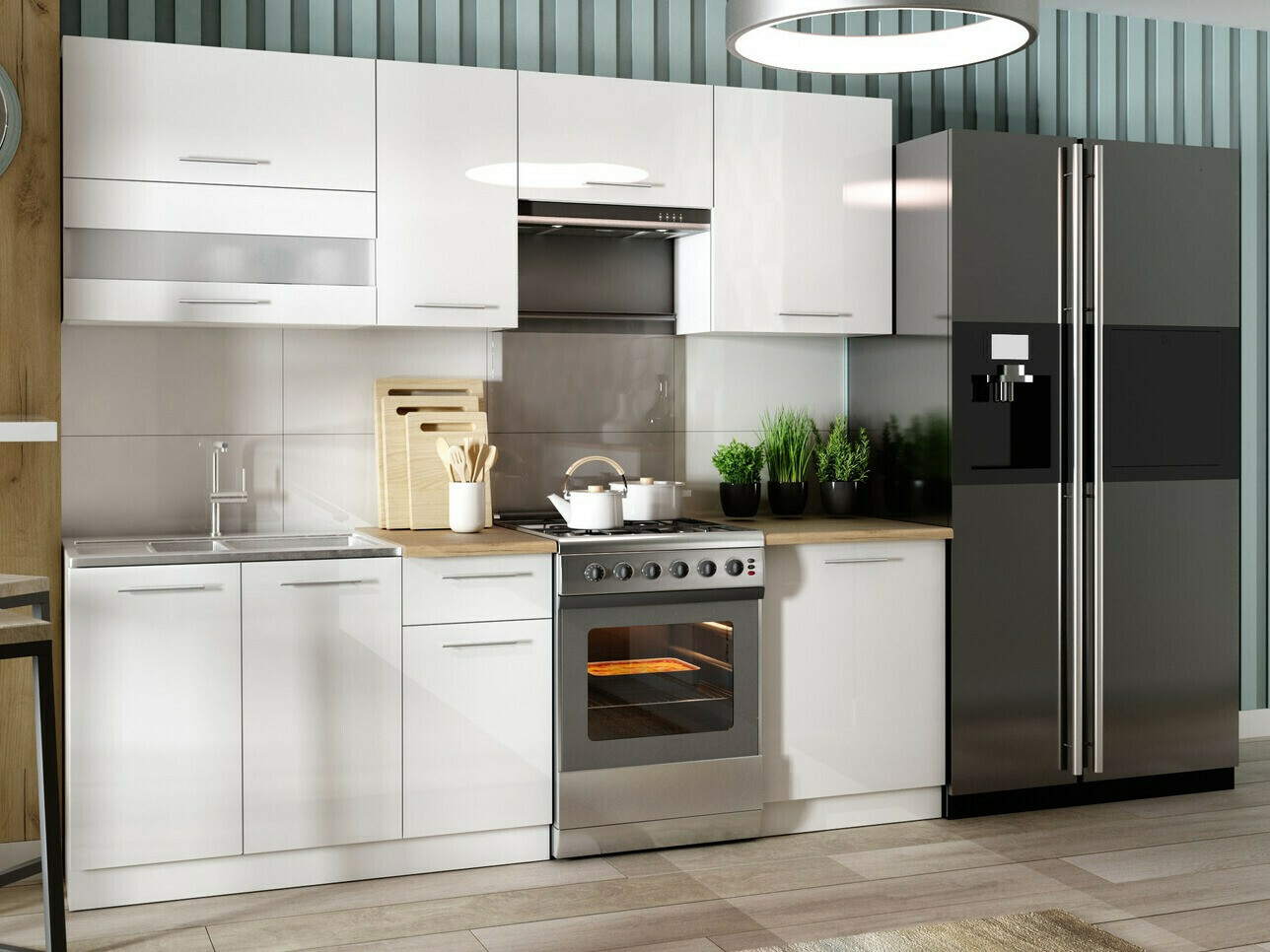 Modularni zidni ormarić Tiffa White 128